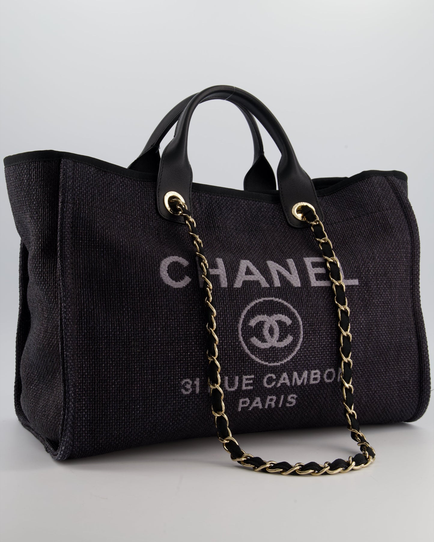 Chanel Deauville Tote Raffia Tote Bag - Rovelle Bags