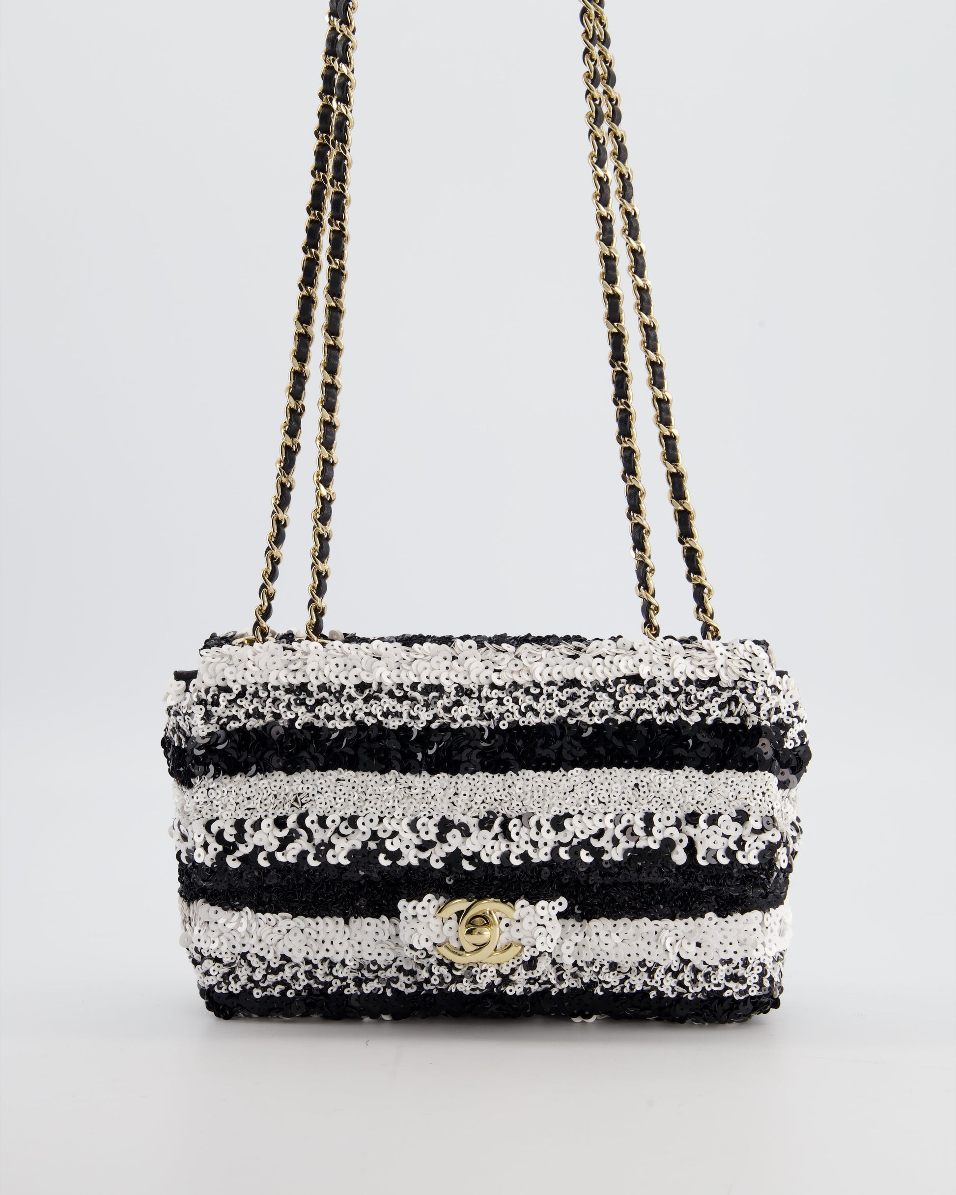 Chanel *HOT* Chanel Black and White Flap Bag - Rovelle Bags