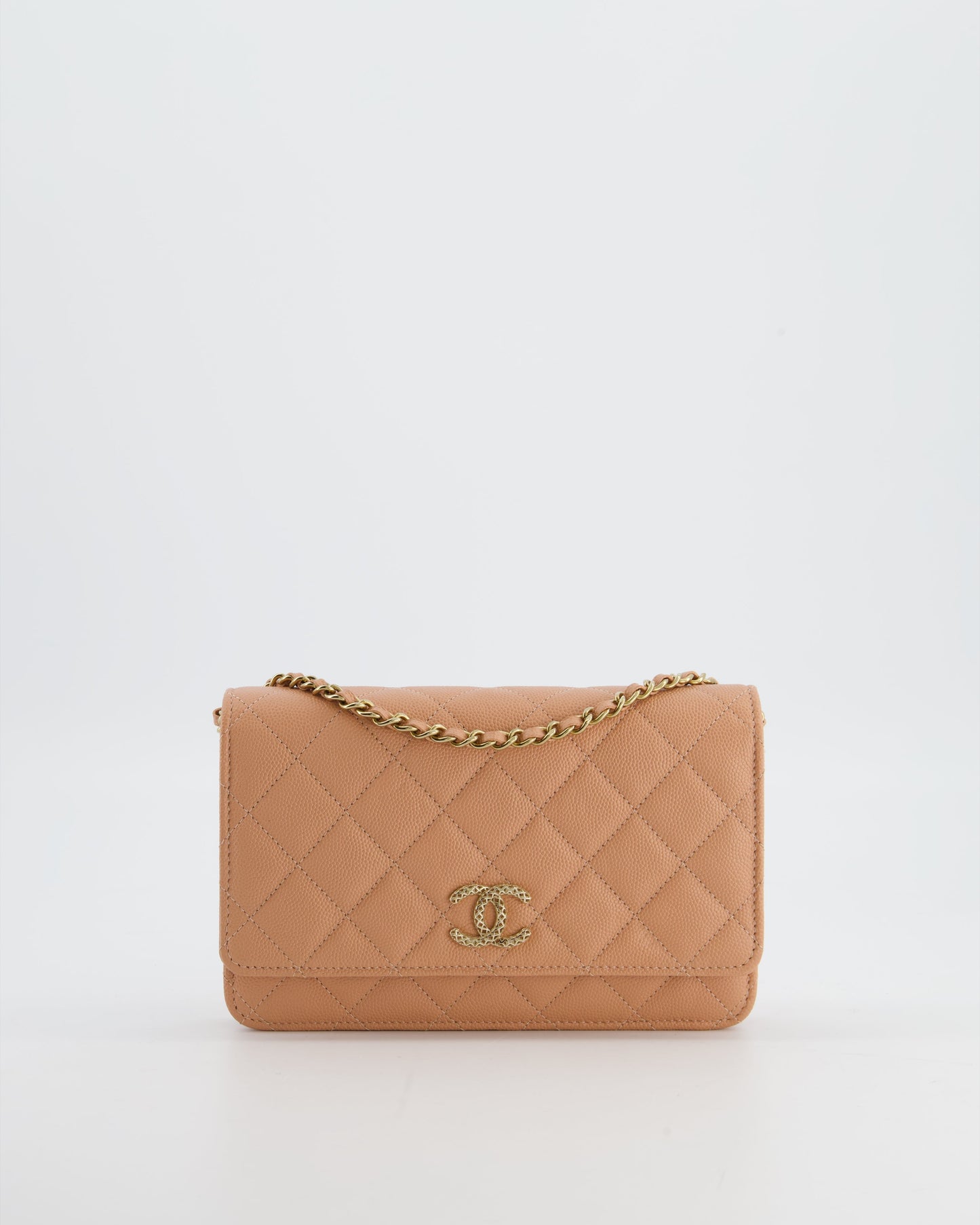 Chanel Peach Wallet on Chain Wallet On Chain - Rovelle Bags