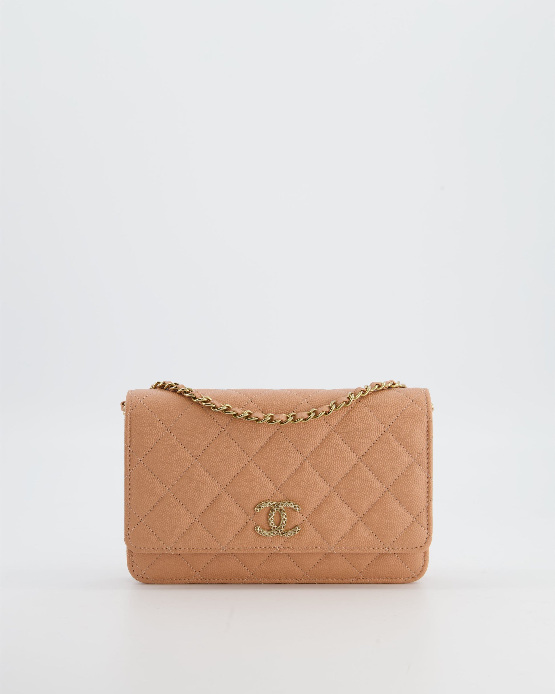 Chanel Peach Wallet on Chain Wallet On Chain - Rovelle Bags