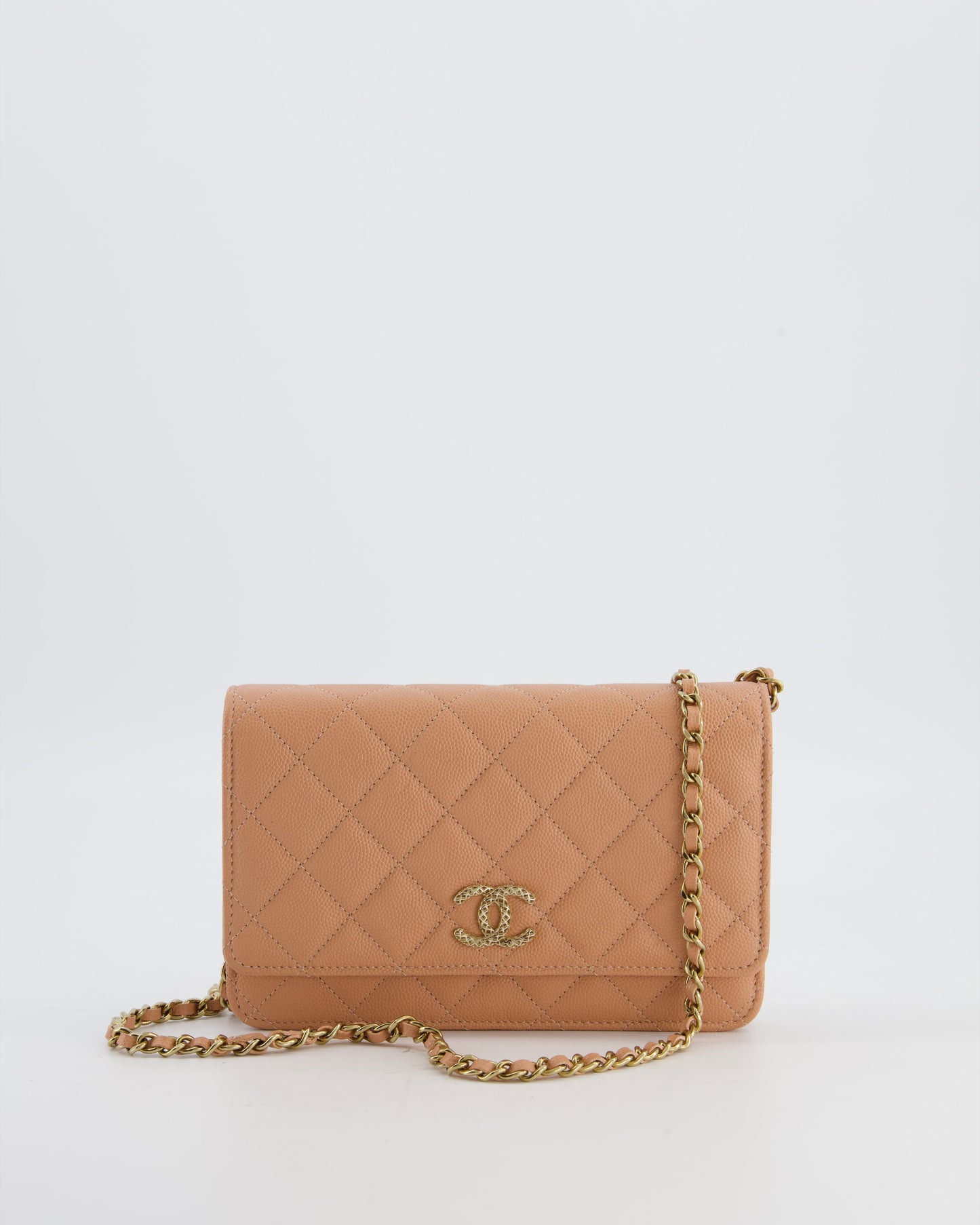 Chanel Peach Wallet on Chain Wallet On Chain - Rovelle Bags