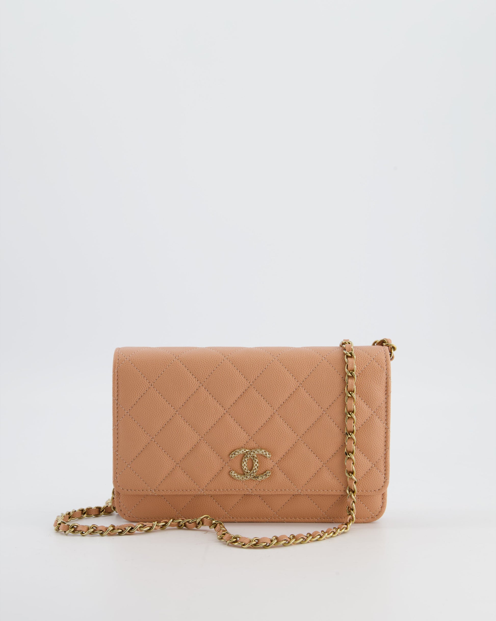 Chanel Peach Wallet on Chain Wallet On Chain - Rovelle Bags
