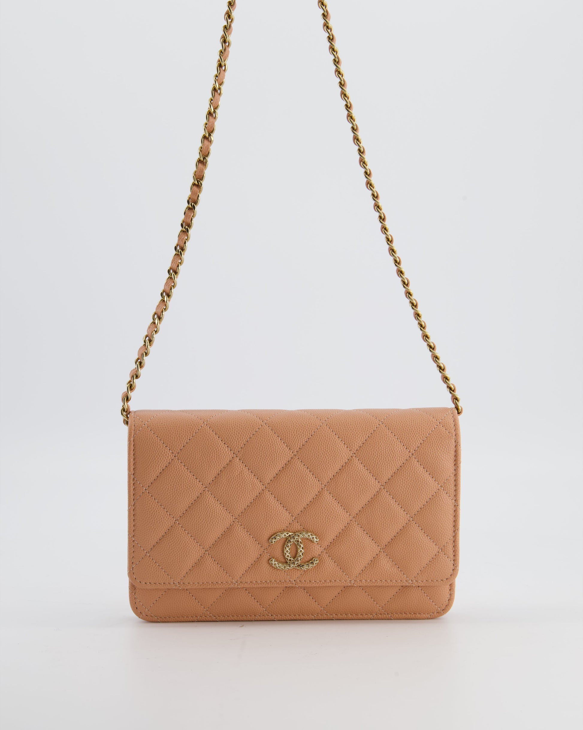 Chanel Peach Wallet on Chain Wallet On Chain - Rovelle Bags