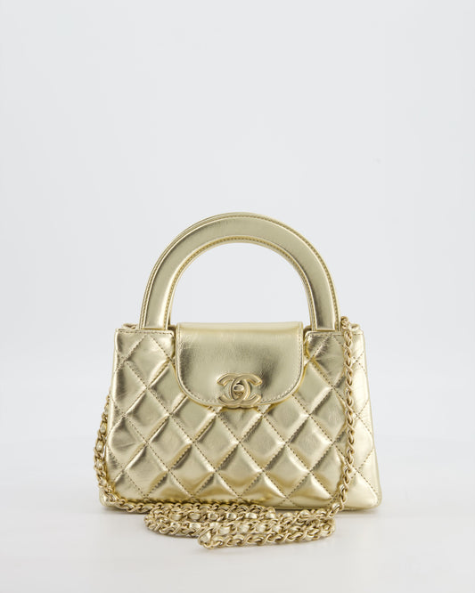 Chanel *HOT* Chanel Gold Small Mini Shopping Bag - Rovelle Bags