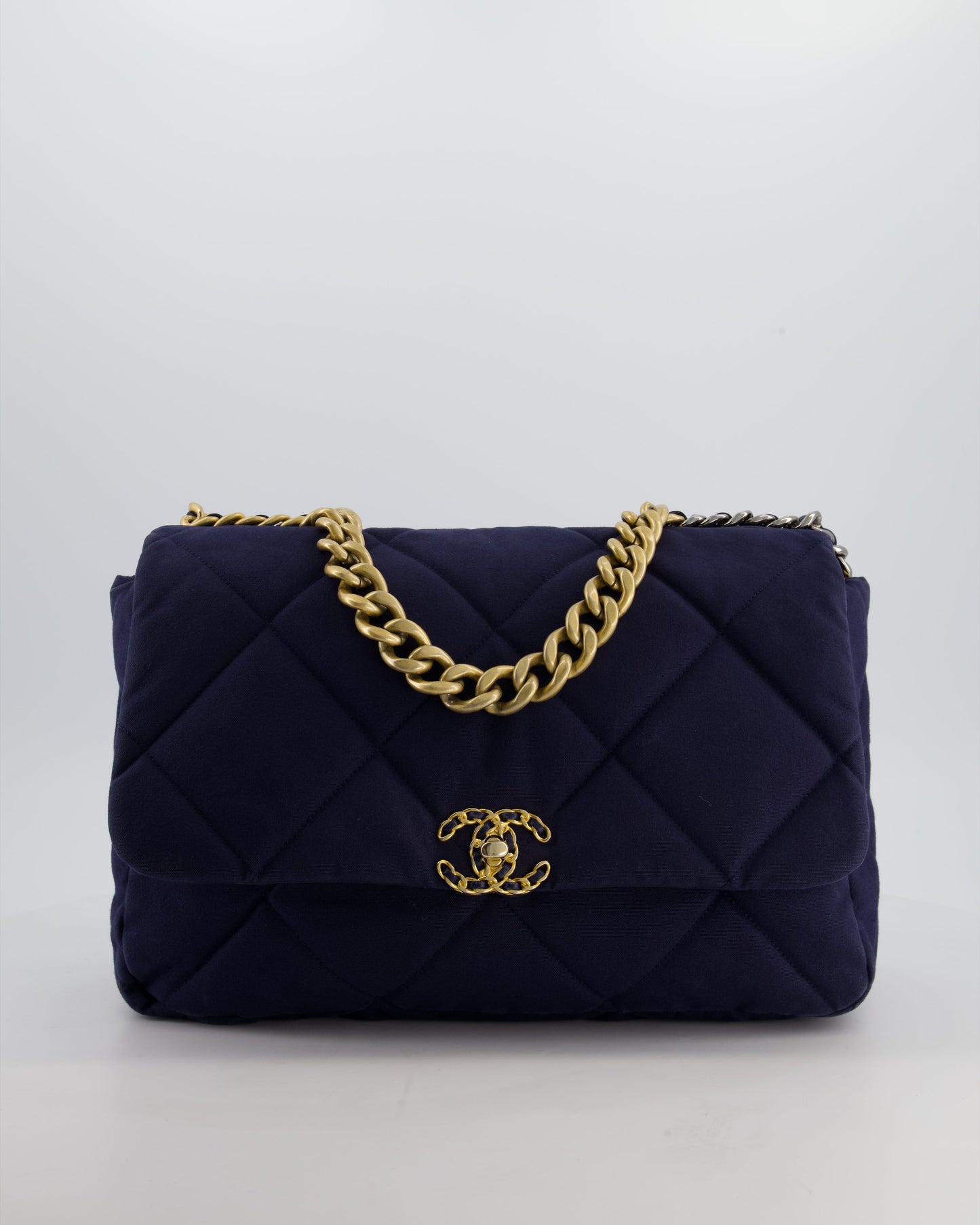 Chanel 19 Navy Maxi Flap Flap Bag - Rovelle Bags
