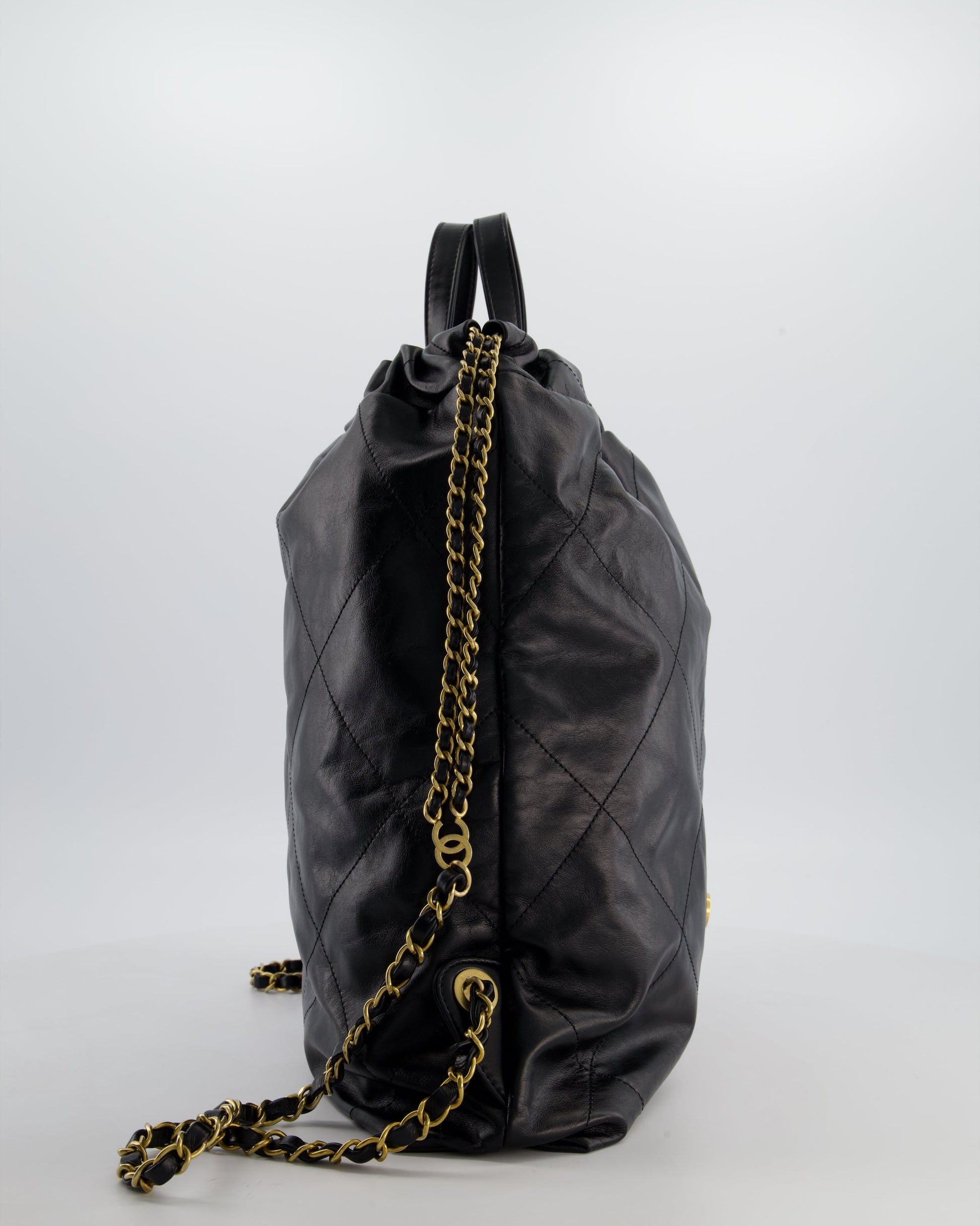 Chanel 22 Large Backpack in Black Backpack - Rovelle Bags