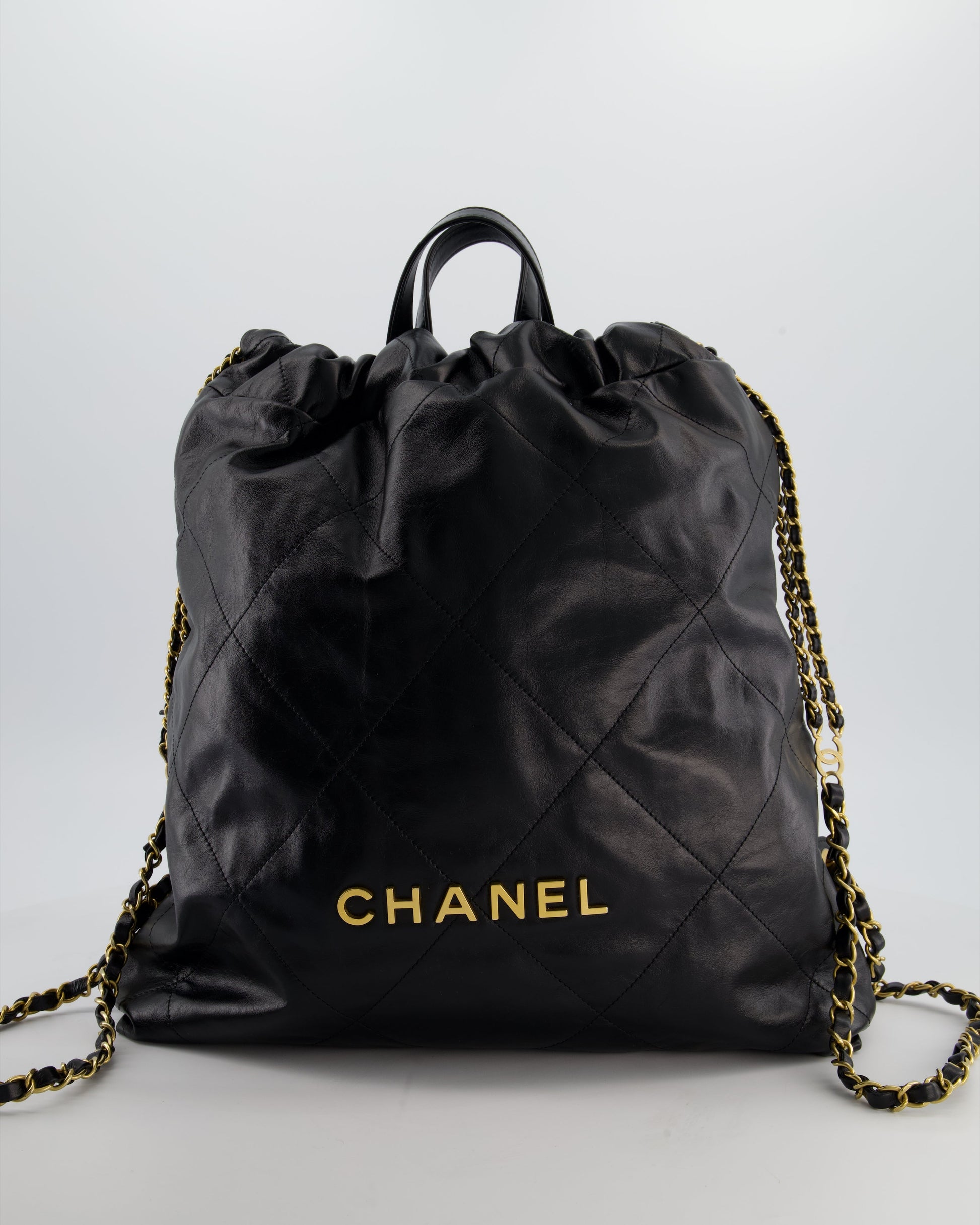 Chanel 22 Large Backpack in Black Backpack - Rovelle Bags