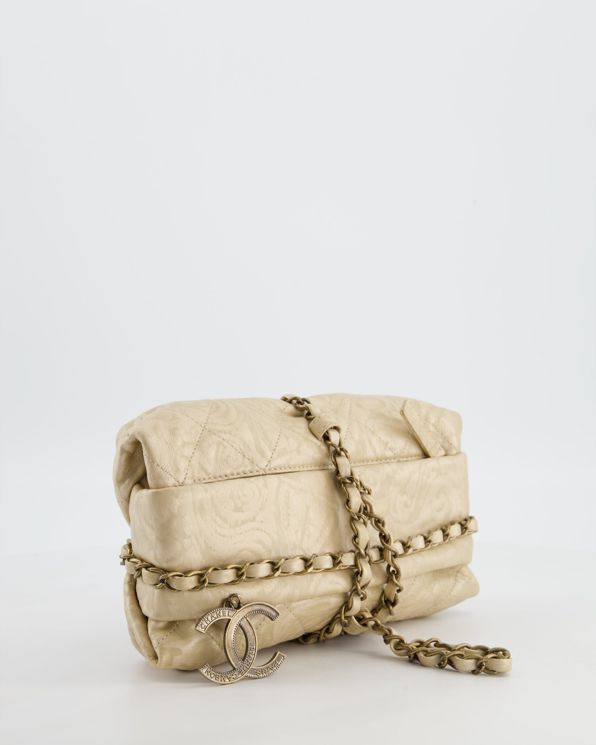 Chanel 12/A -Bombay Gold Baluchon Clutch Clutch Bag - Rovelle Bags