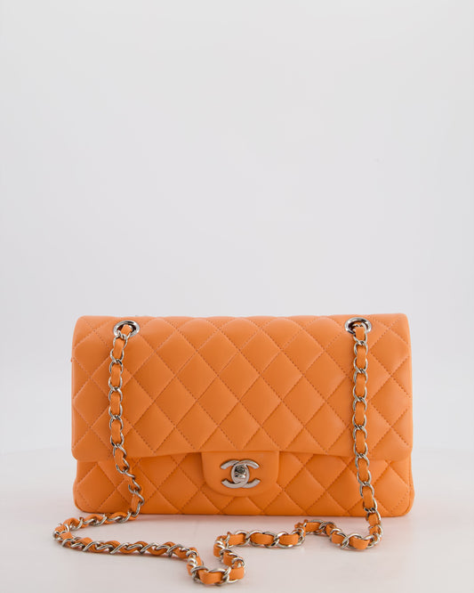 Chanel Medium Orange Classic Double Flap Flap Bag - Rovelle Bags