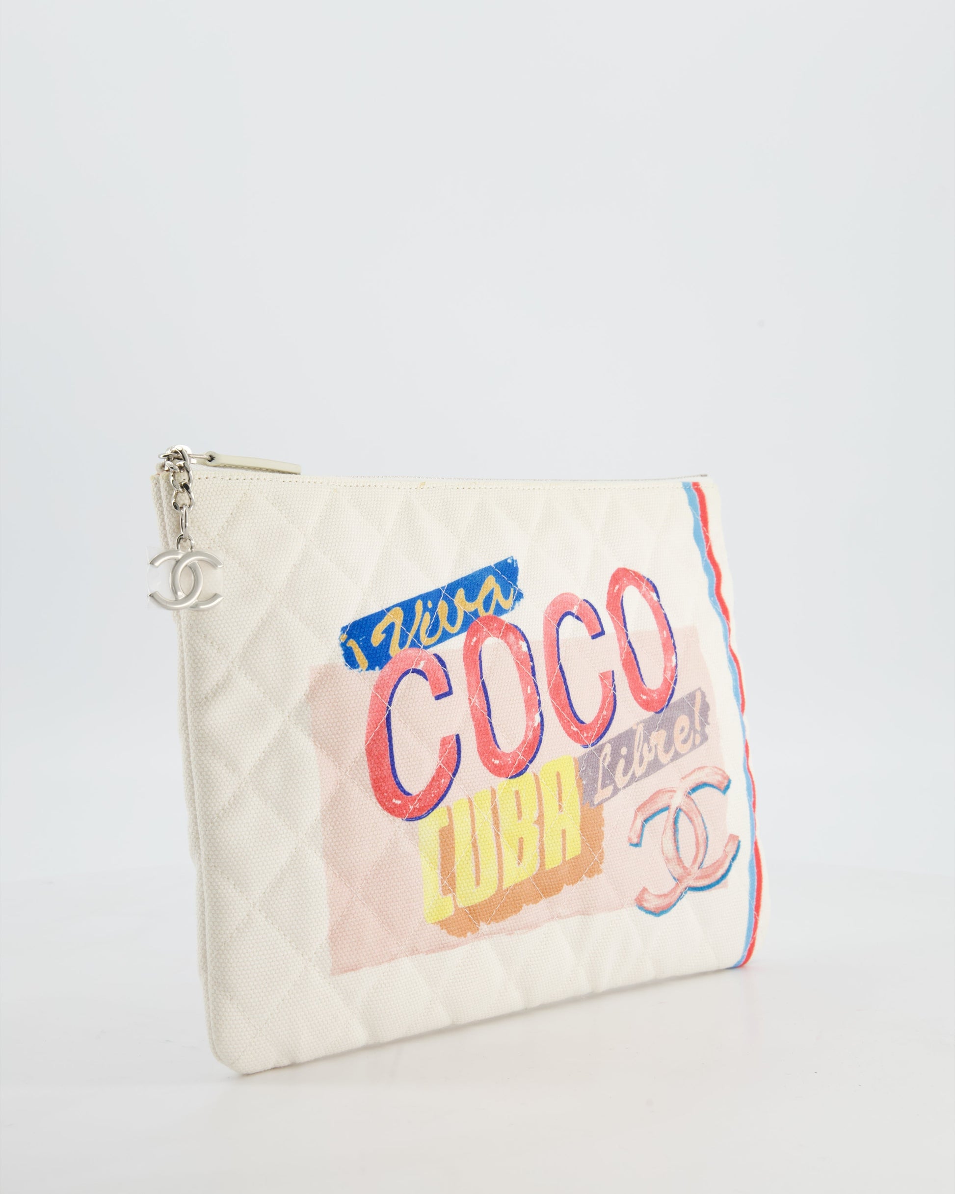 Chanel SS17 Coco Cuba White Pouch Clutch Bag - Rovelle Bags