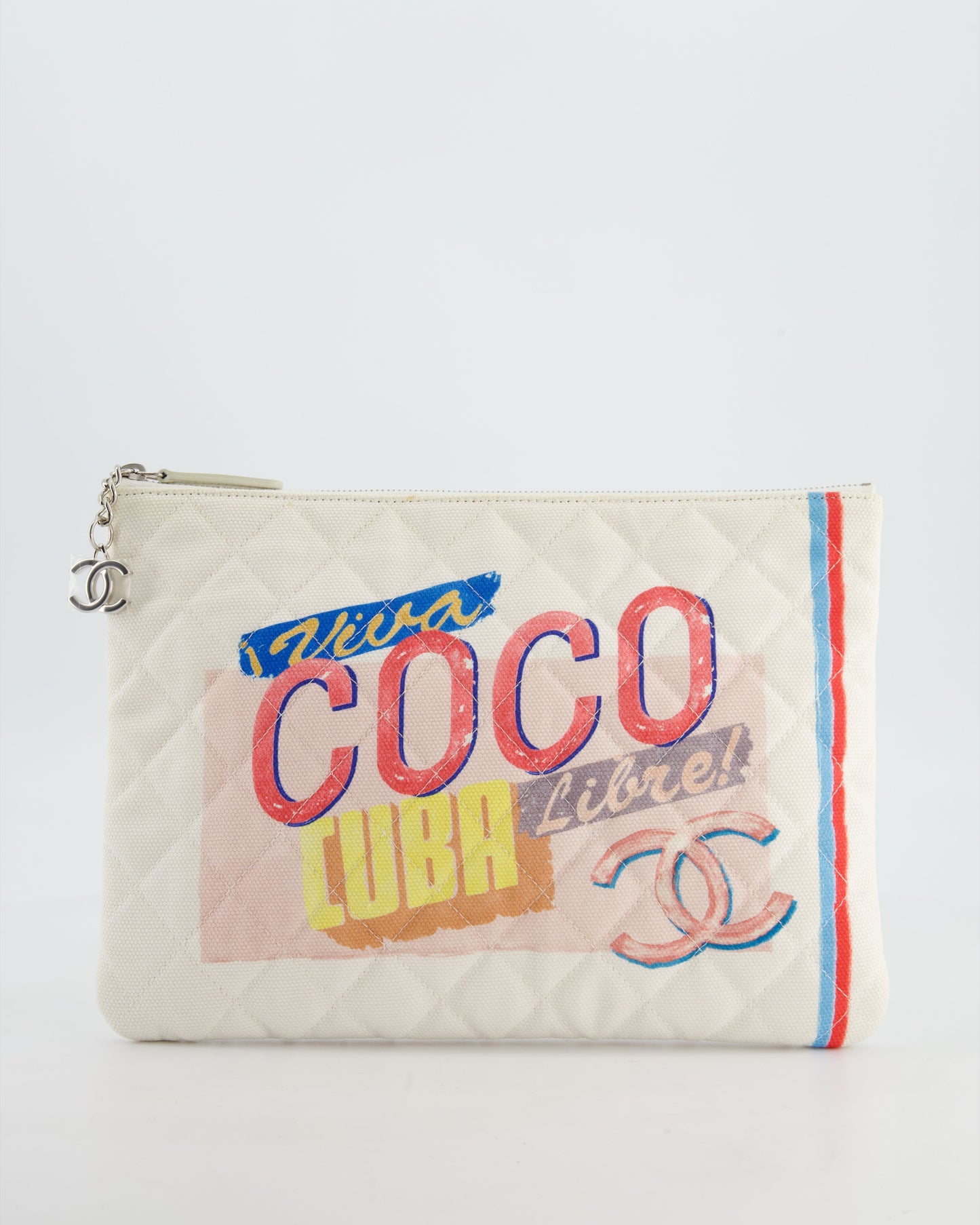 Chanel SS17 Coco Cuba White Pouch Clutch Bag - Rovelle Bags