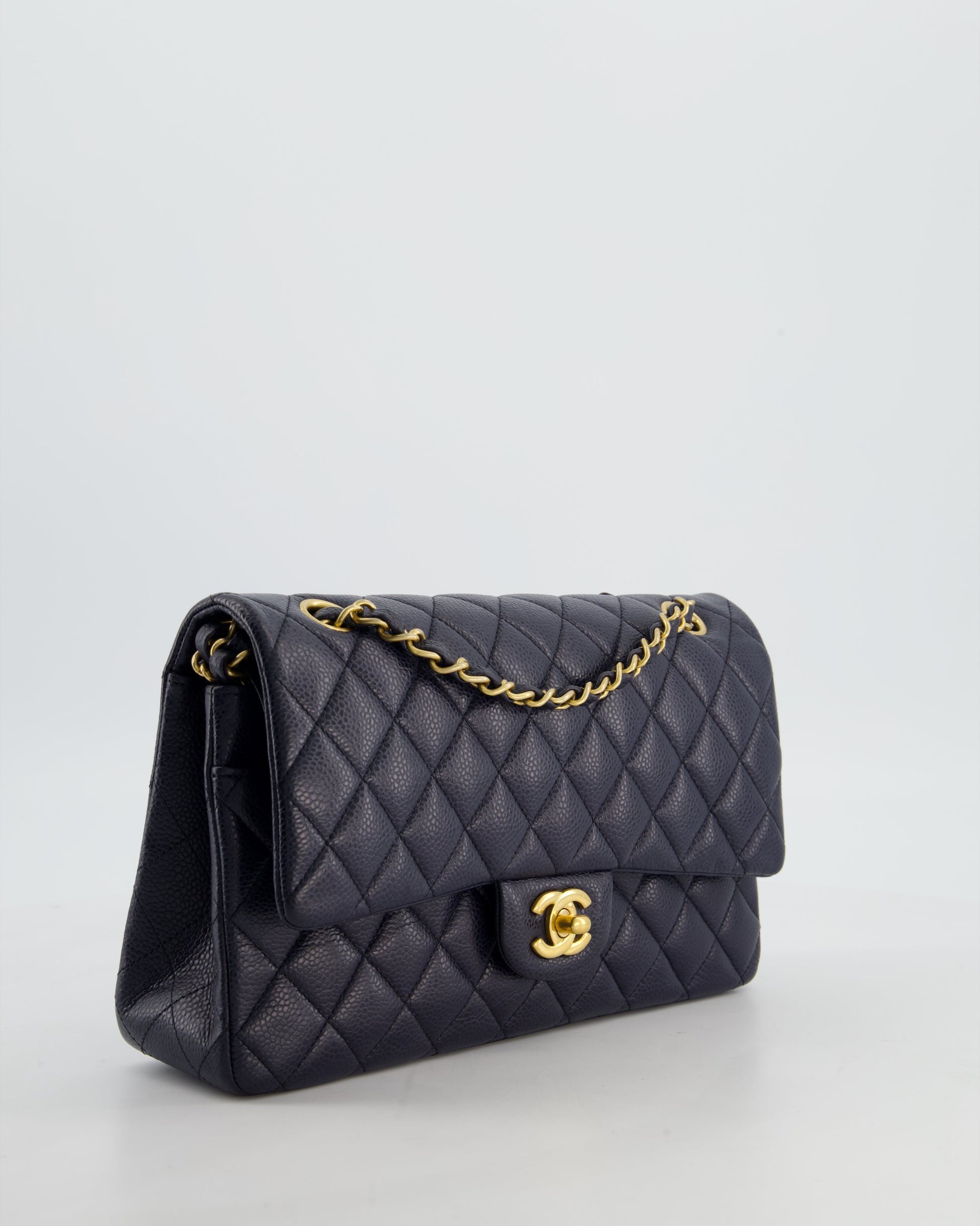 Chanel Medium Navy Classic Double Flap Flap Bag - Rovelle Bags