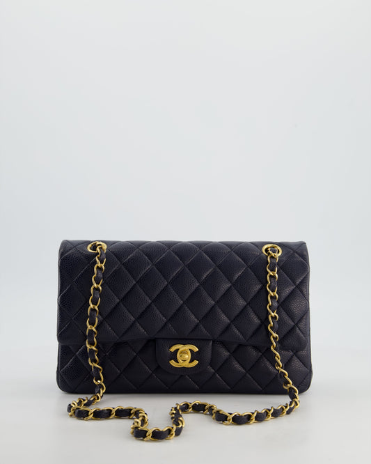 Chanel Medium Navy Classic Double Flap Flap Bag - Rovelle Bags