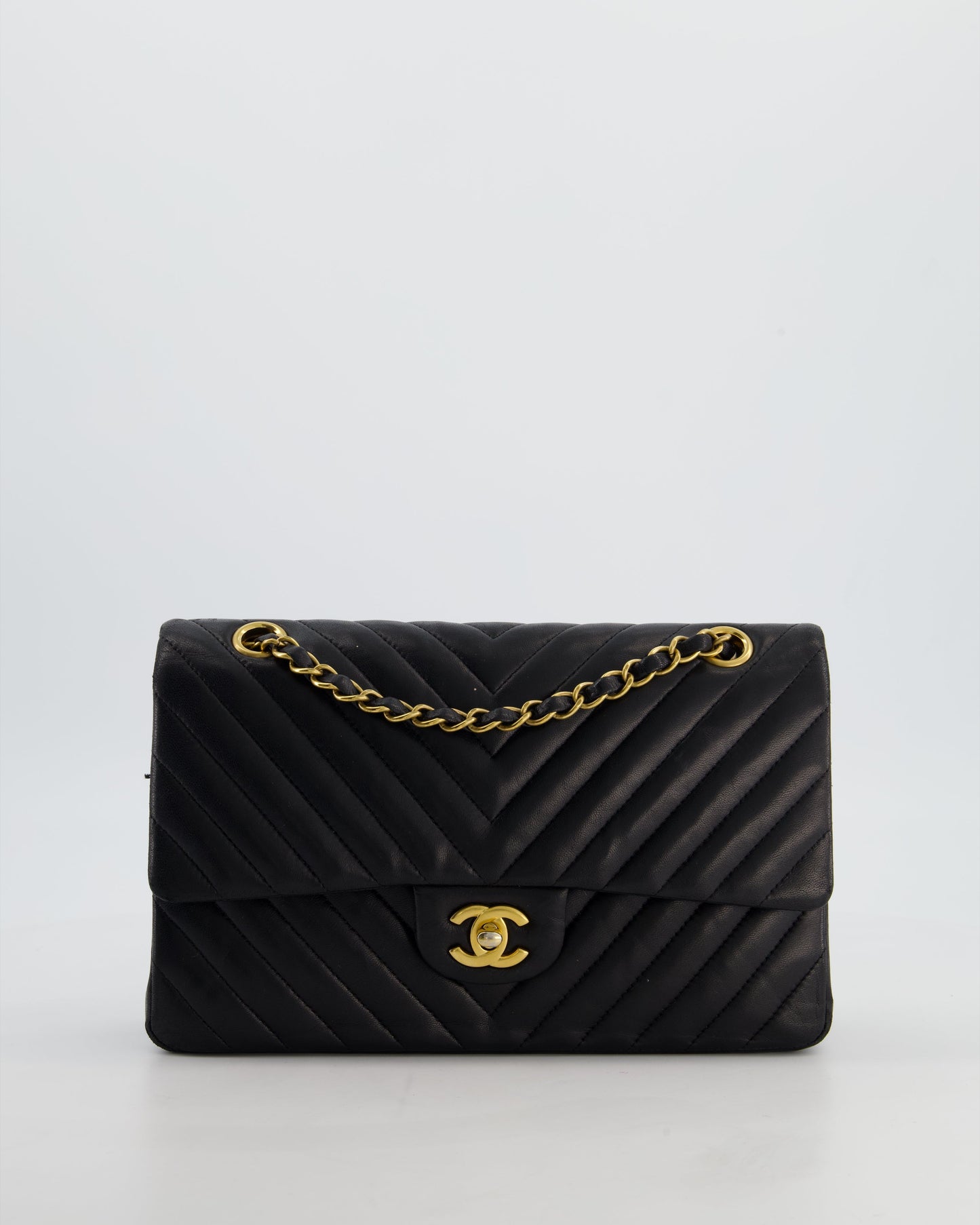 Chanel *FIRE PRICE* Chanel Black Chevron Flap Bag - Rovelle Bags
