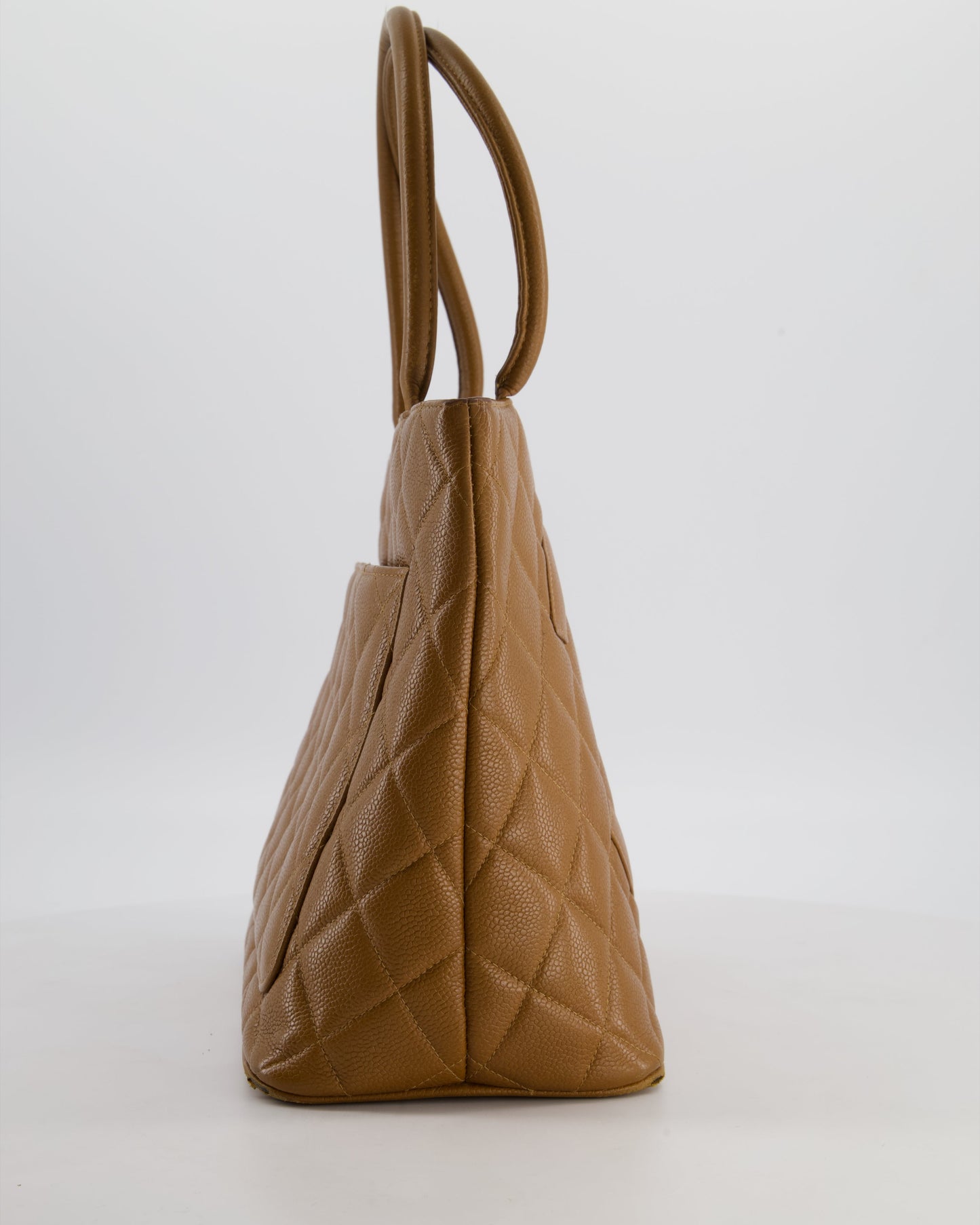 Chanel Medallion Tote in Caramel Brown Tote Bag - Rovelle Bags