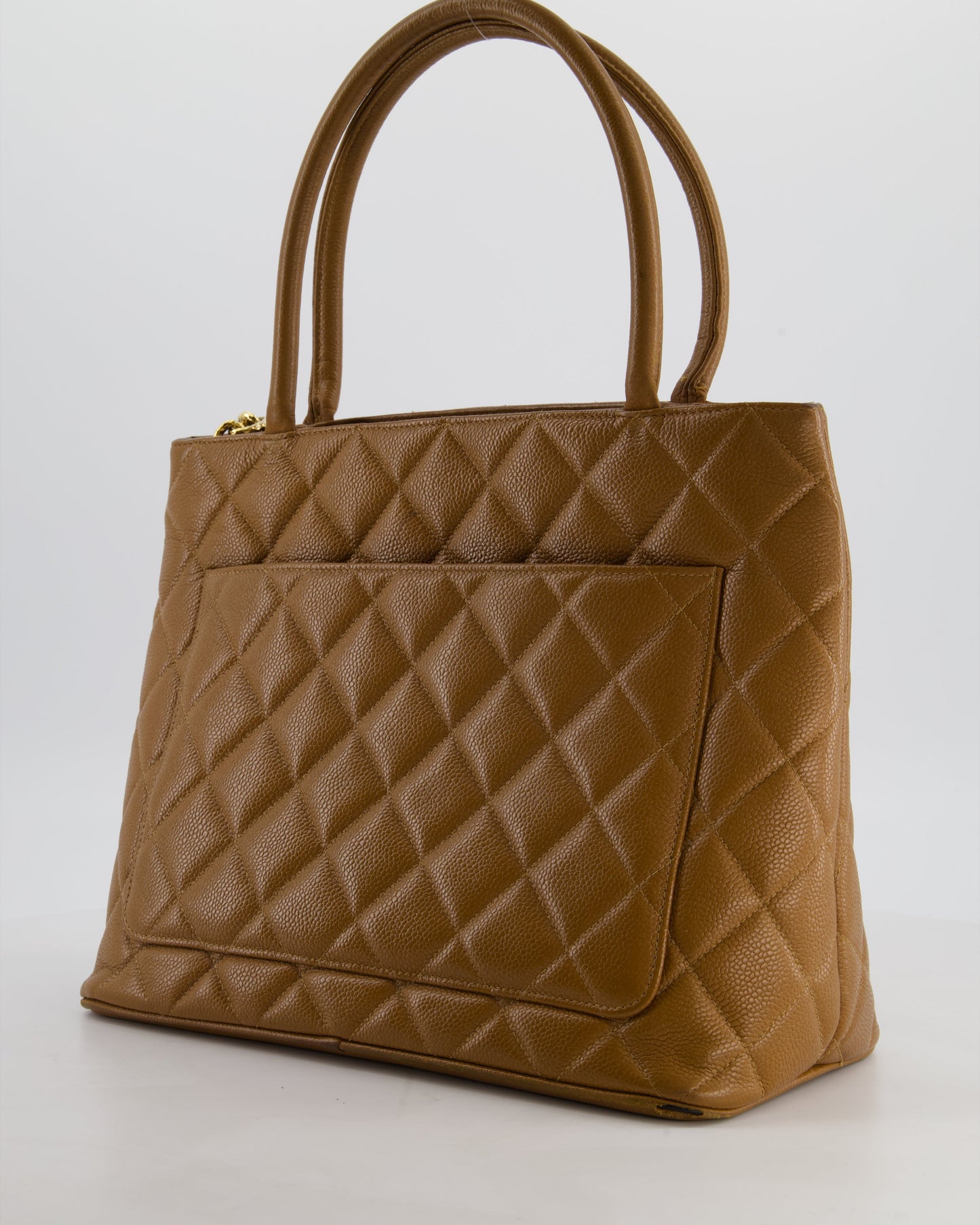 Chanel Medallion Tote in Caramel Brown Tote Bag - Rovelle Bags