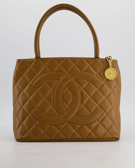 Chanel Medallion Tote in Caramel Brown Tote Bag - Rovelle Bags