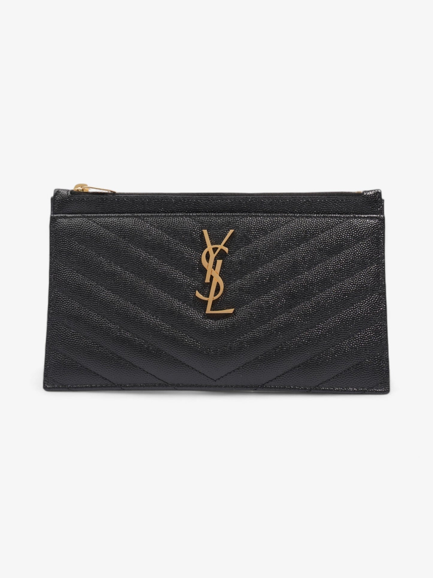 Saint Laurent Cassandre Leather Black Shoulder Bag Leather