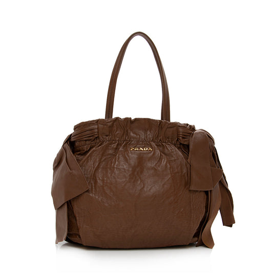 Prada Nappa Antique Bow Satchel - FINAL - Rovelle Bags