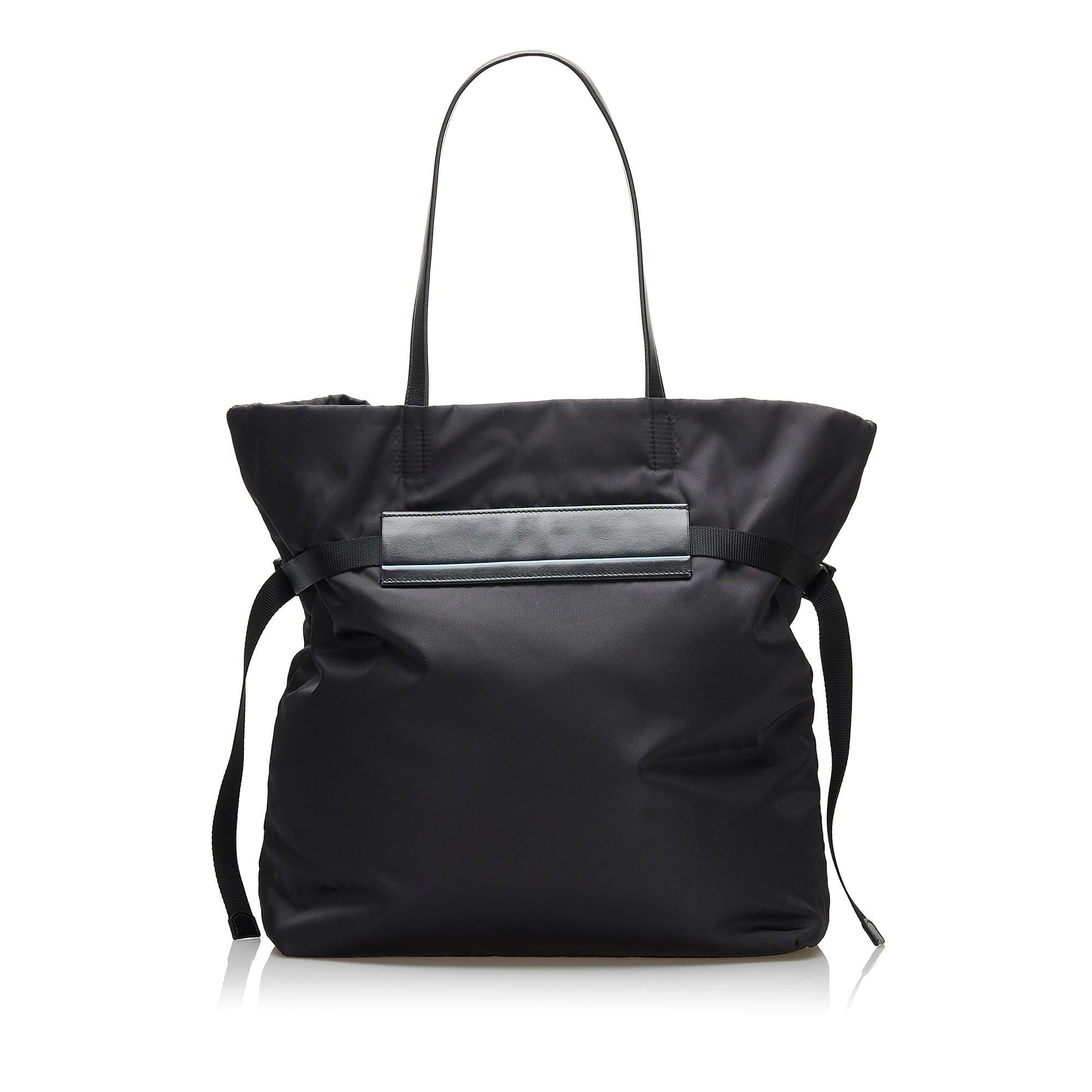 Prada Belted Logo Tessuto Tote - Rovelle Bags