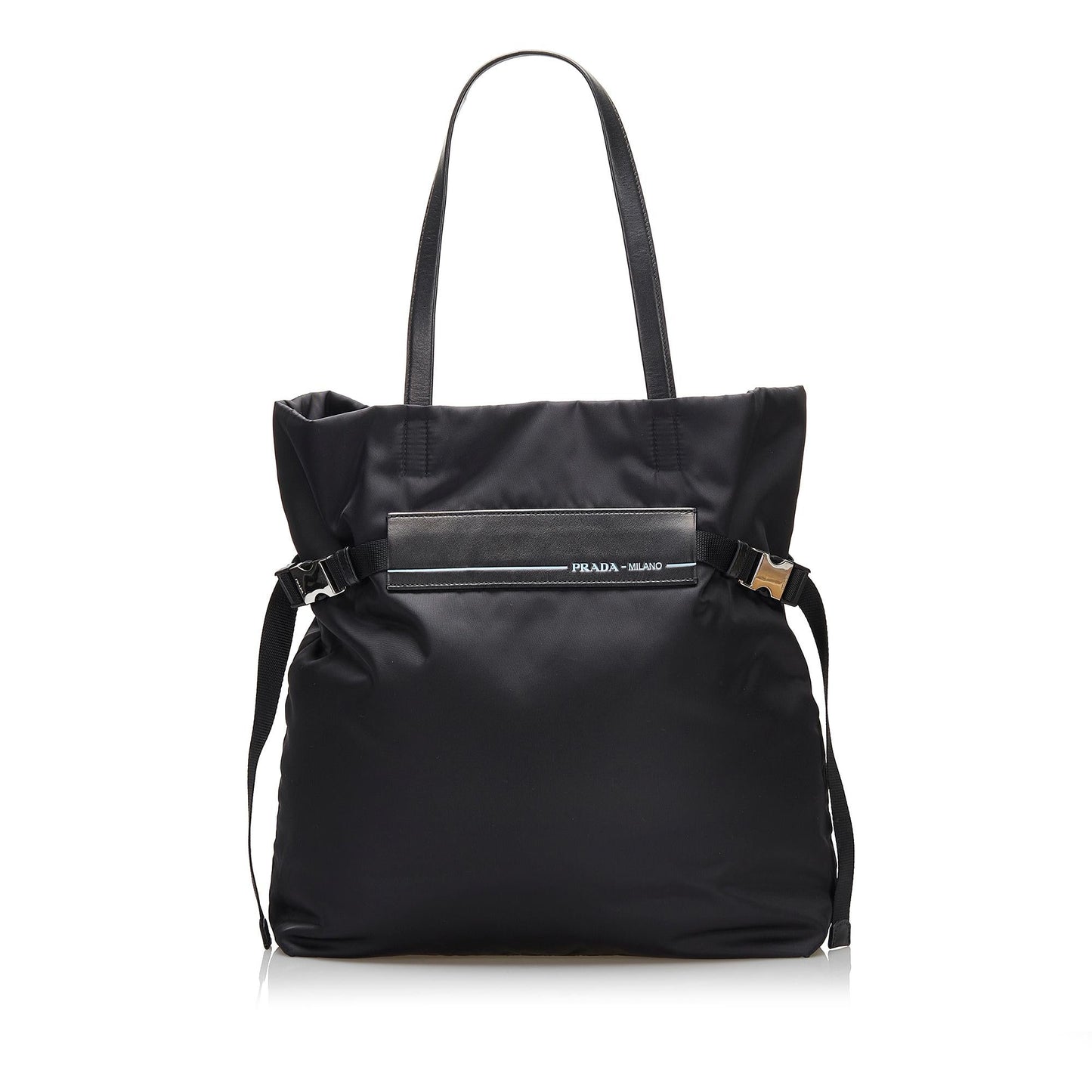 Prada Belted Logo Tessuto Tote - Rovelle Bags