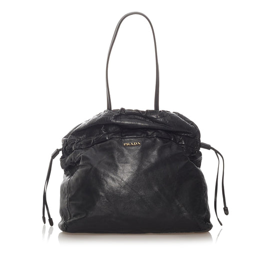 Prada Bow Lambskin Leather Tote Bag - Rovelle Bags