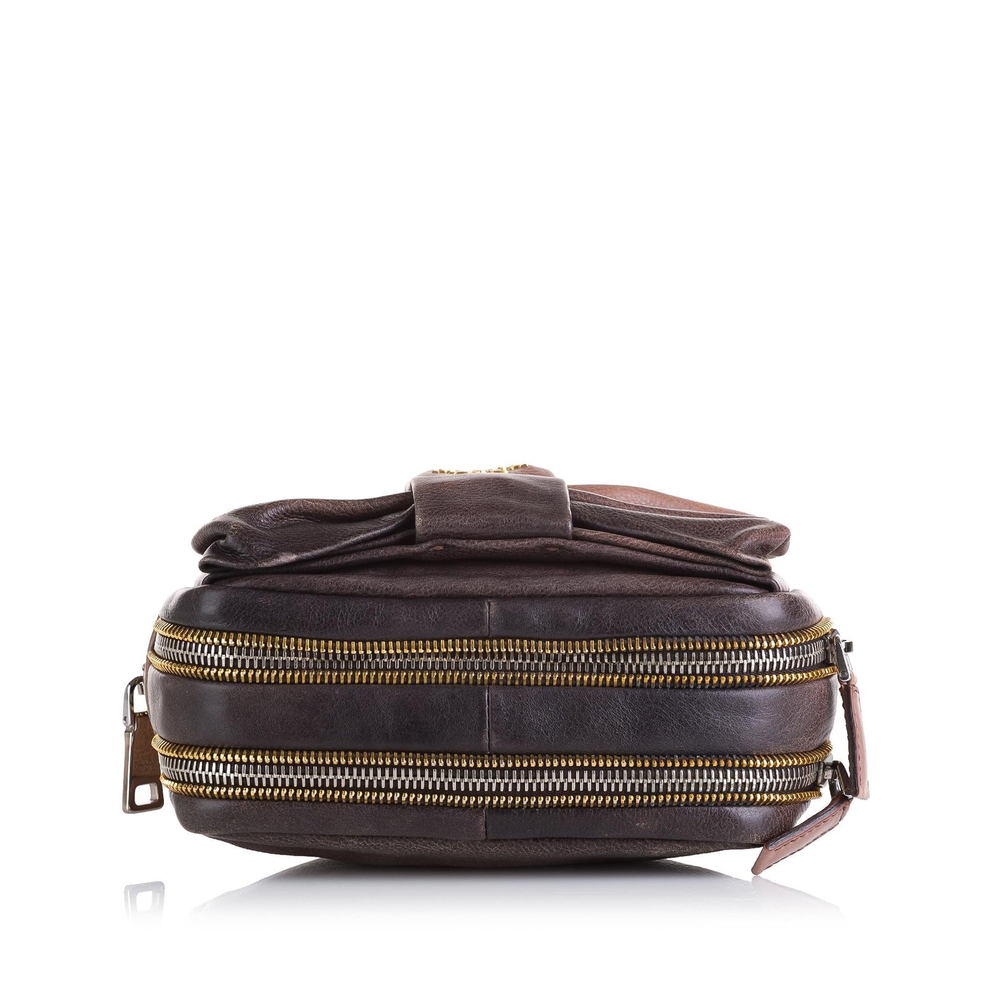 Prada Bow Leather Clutch Handbag - Rovelle Bags