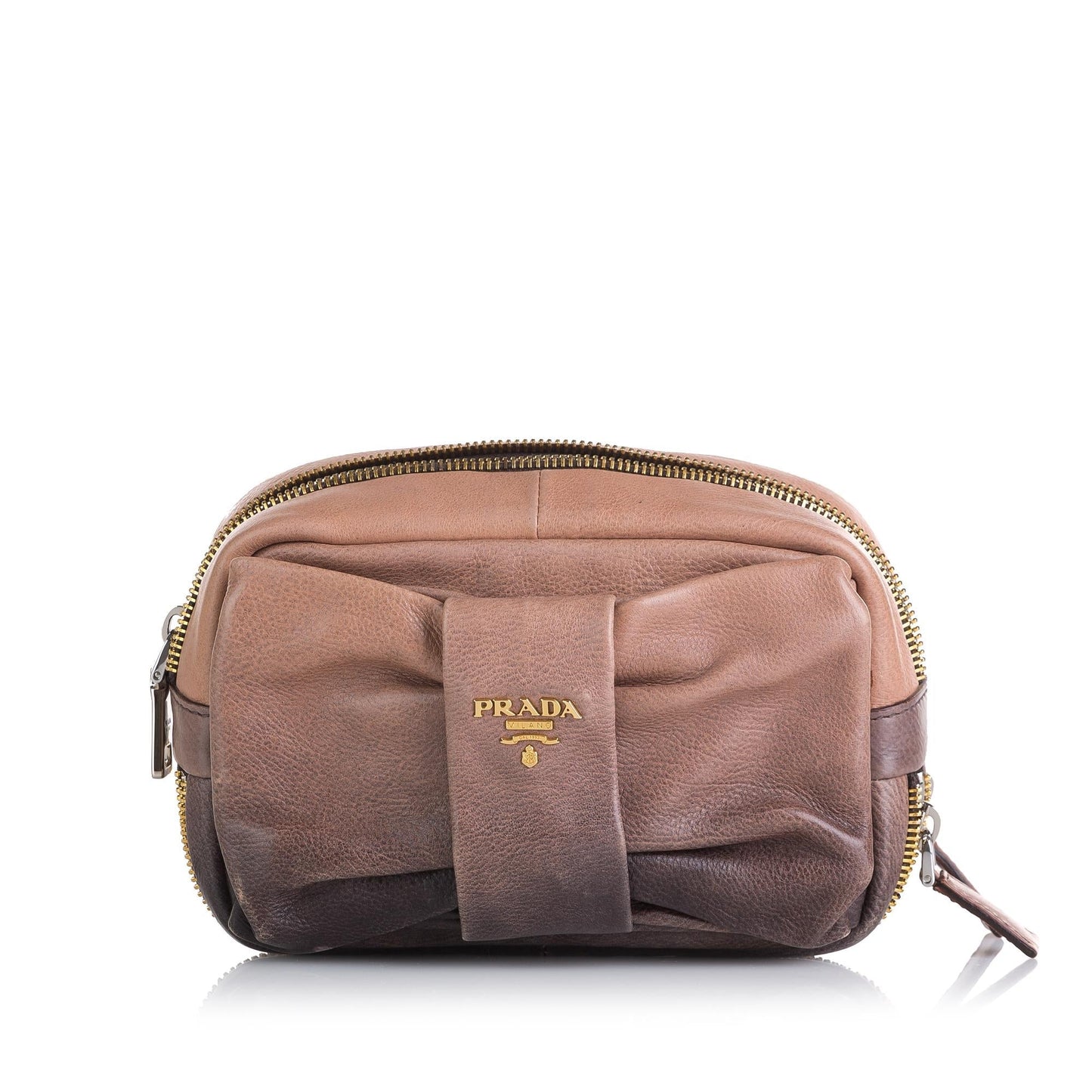 Prada Bow Leather Clutch Handbag - Rovelle Bags