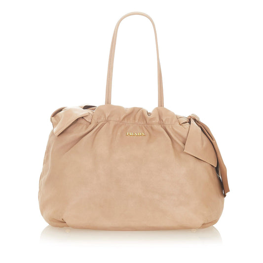 Prada Bow Leather Handbag - Rovelle Bags