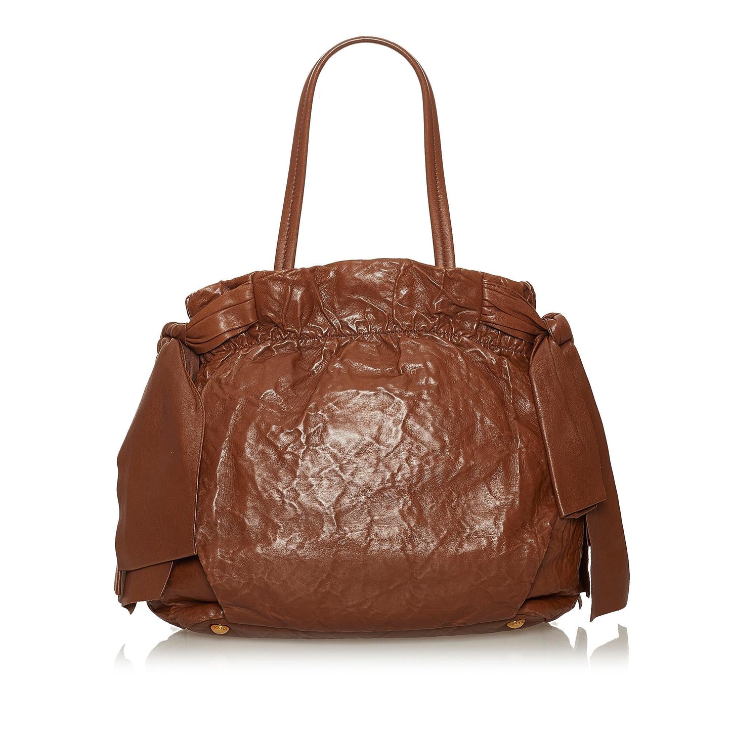 Prada Bow Nappa Leather Satchel Style 2 - Rovelle Bags