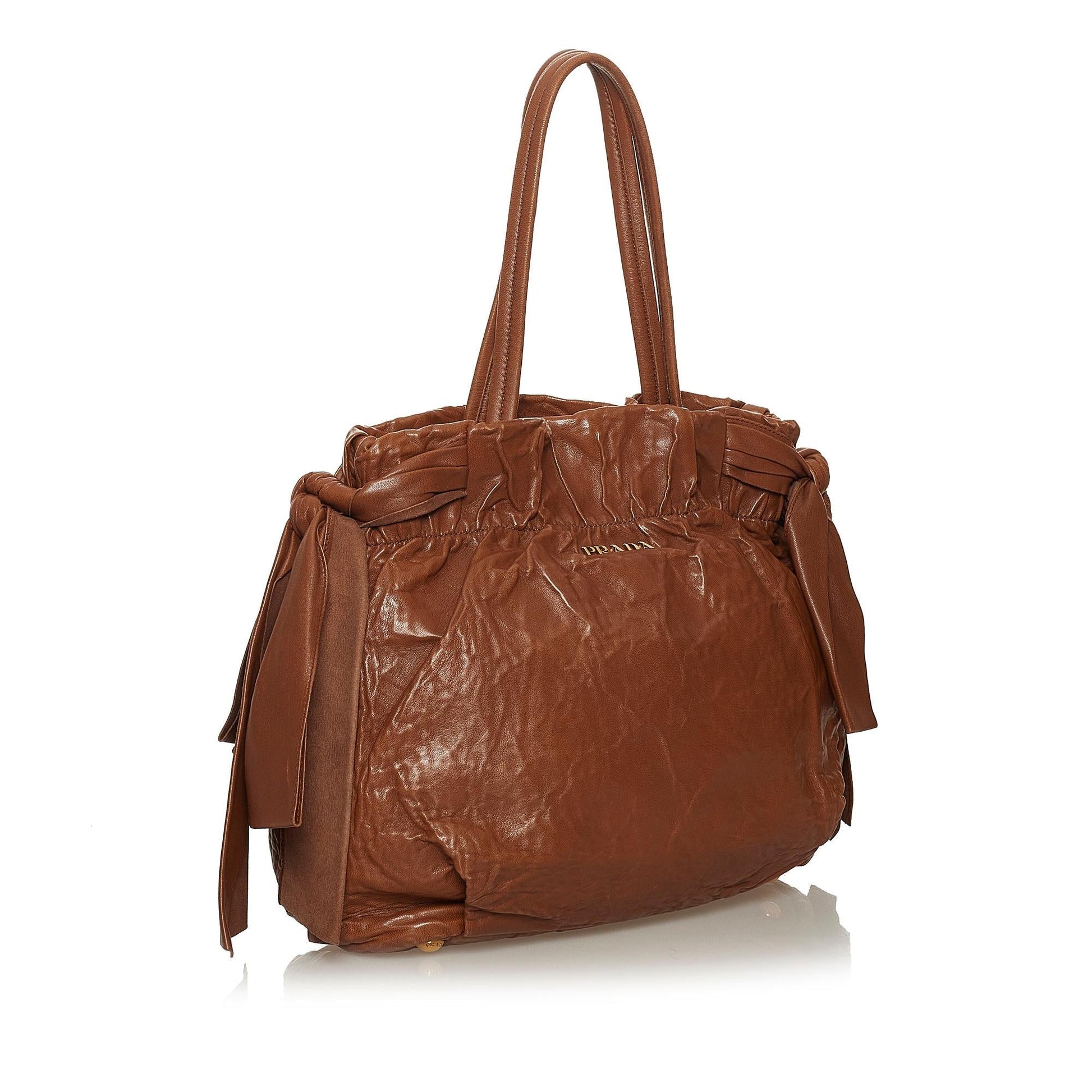 Prada Bow Nappa Leather Satchel Style 2 - Rovelle Bags