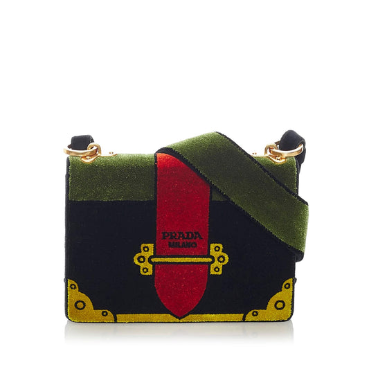 Prada Cahier Trompe Loeil Crossbody Bag - Rovelle Bags