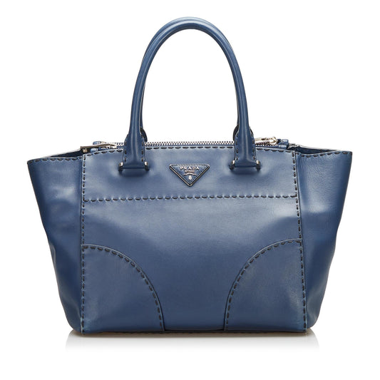 Prada Calfskin Stitched Handbag - Rovelle Bags