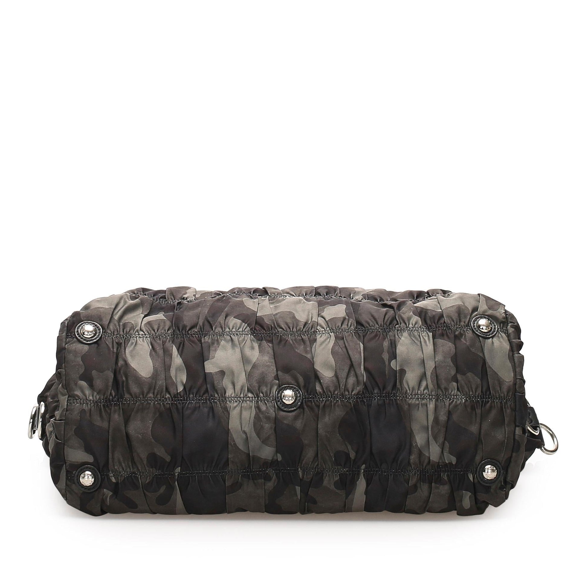 Prada Camouflage Gaufre Tessuto Tote Bag - Rovelle Bags
