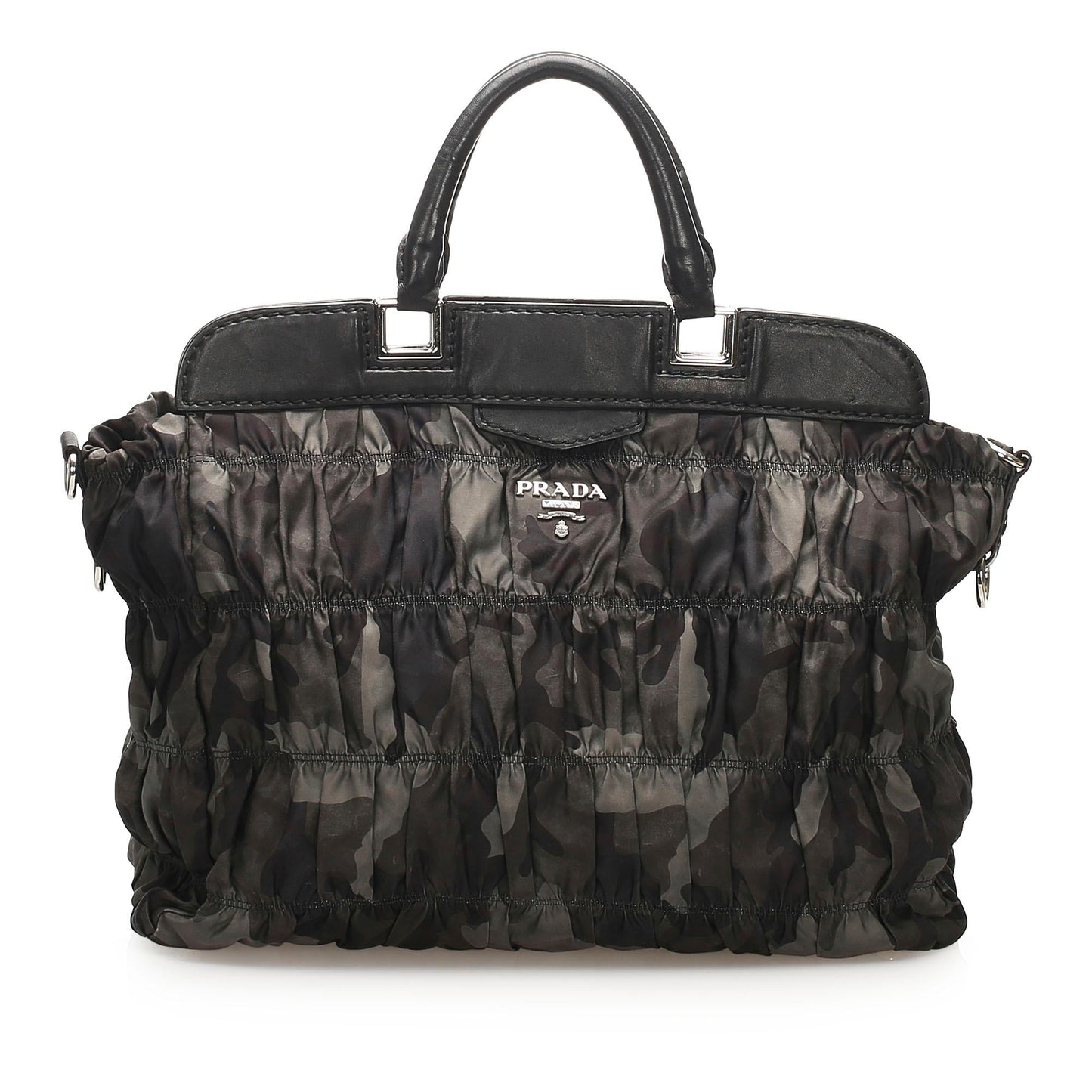 Prada Camouflage Gaufre Tessuto Tote Bag - Rovelle Bags