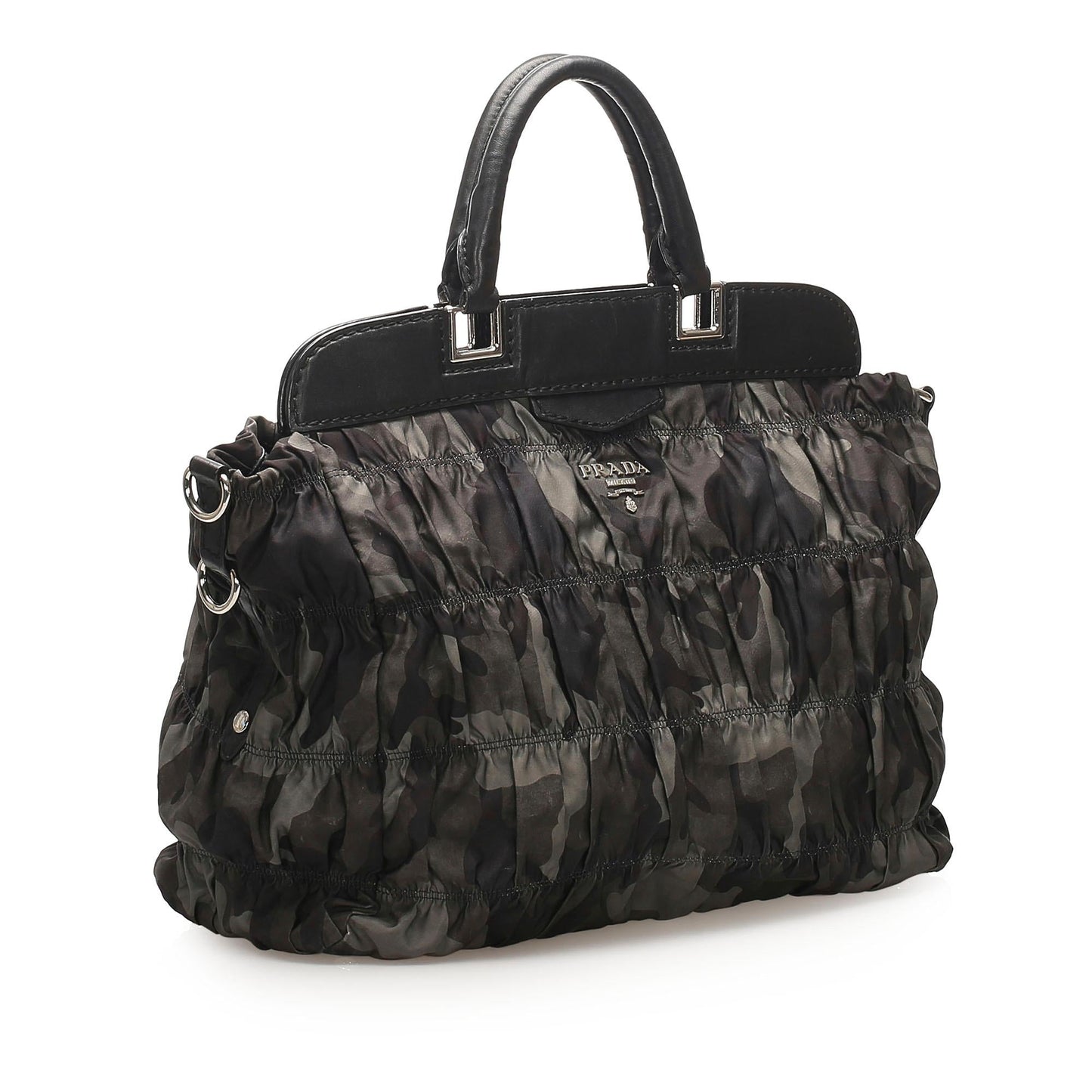 Prada Camouflage Gaufre Tessuto Tote Bag - Rovelle Bags