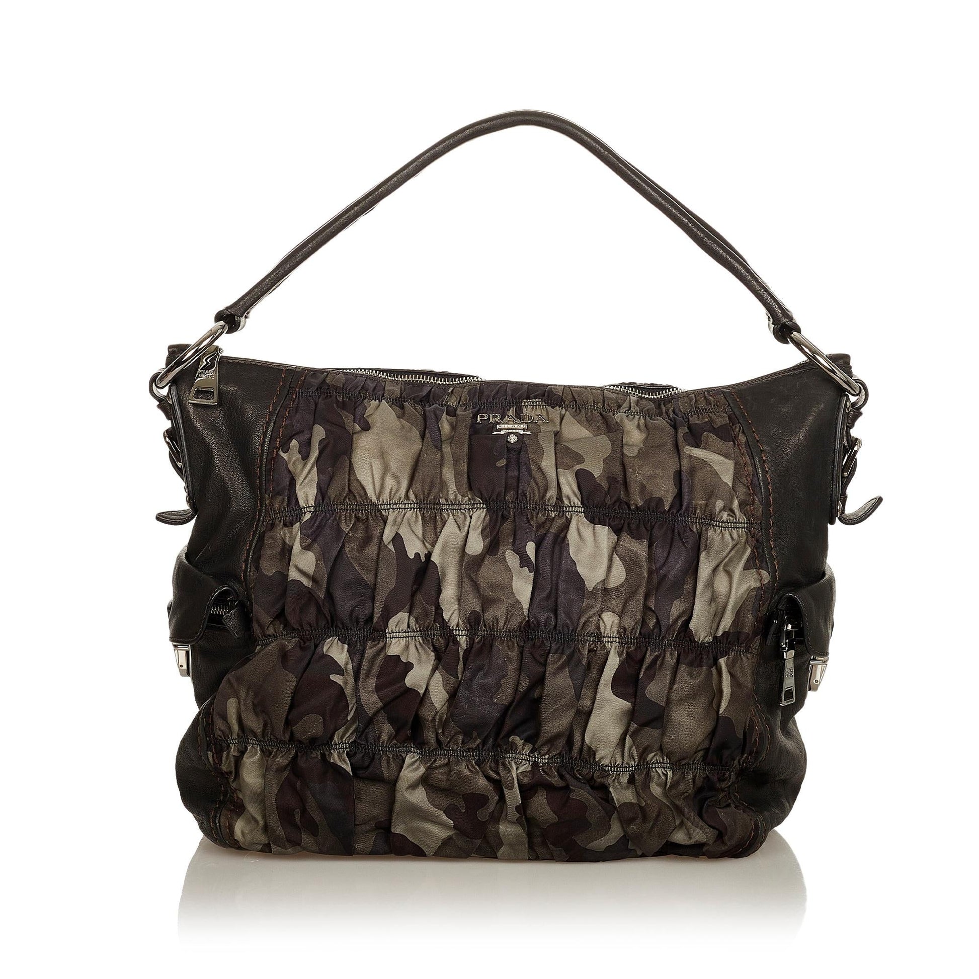 Prada Camouflage Tessuto Gaufre Tote Bag Style 2 - Rovelle Bags