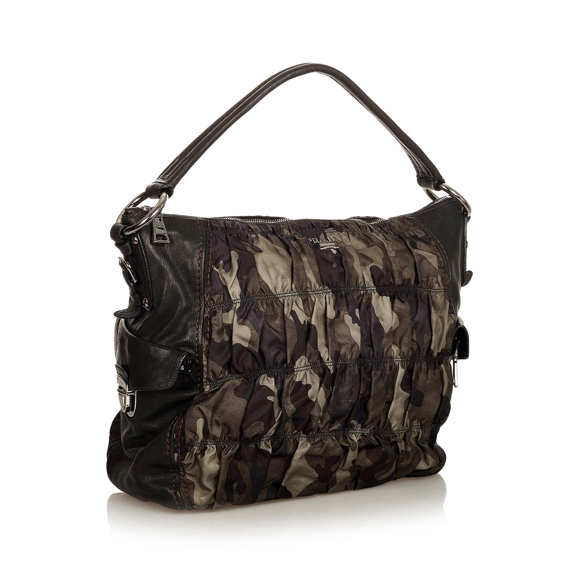 Prada Camouflage Tessuto Gaufre Tote Bag Style 2 - Rovelle Bags