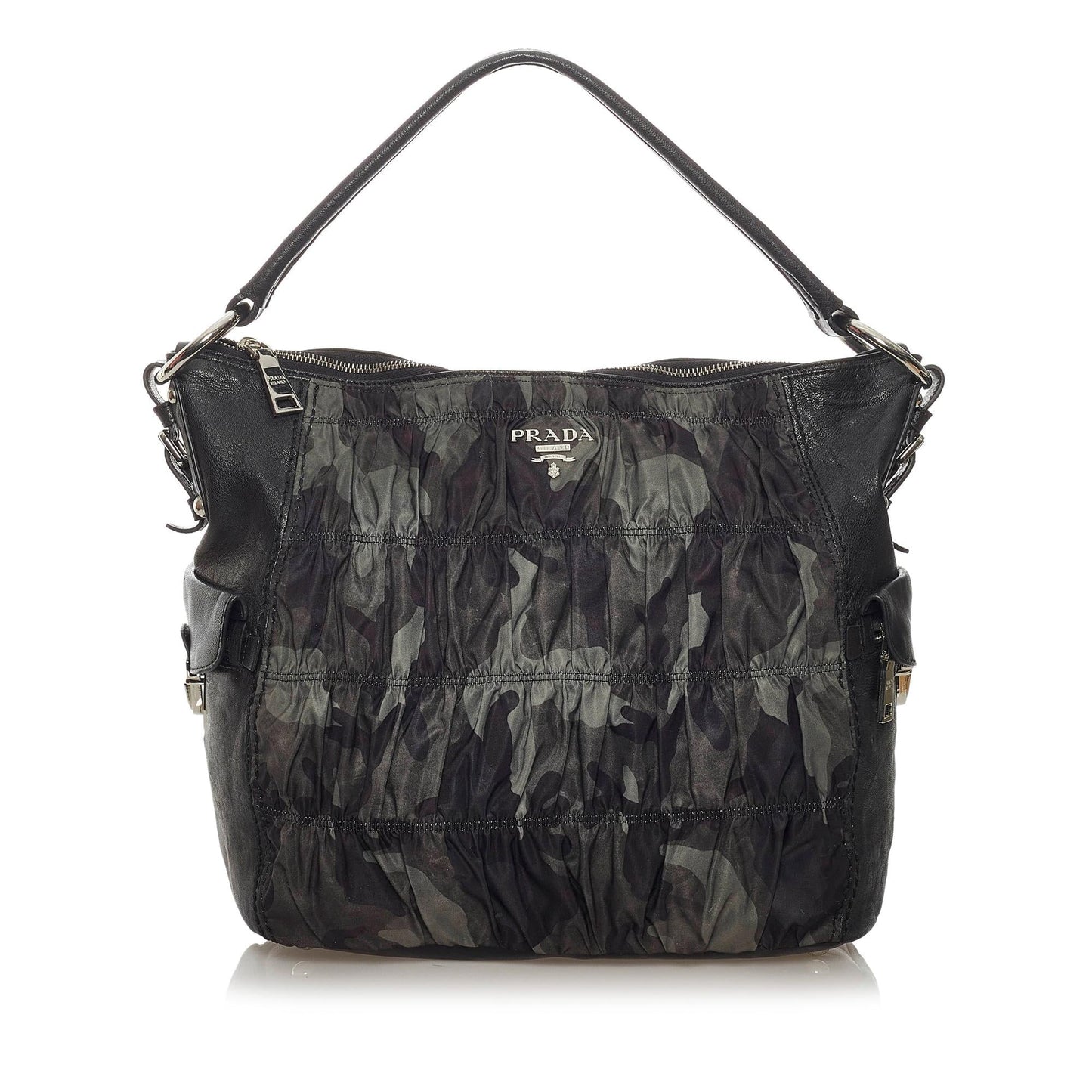 Prada Camouflage Tessuto Gaufre Tote Bag - Rovelle Bags