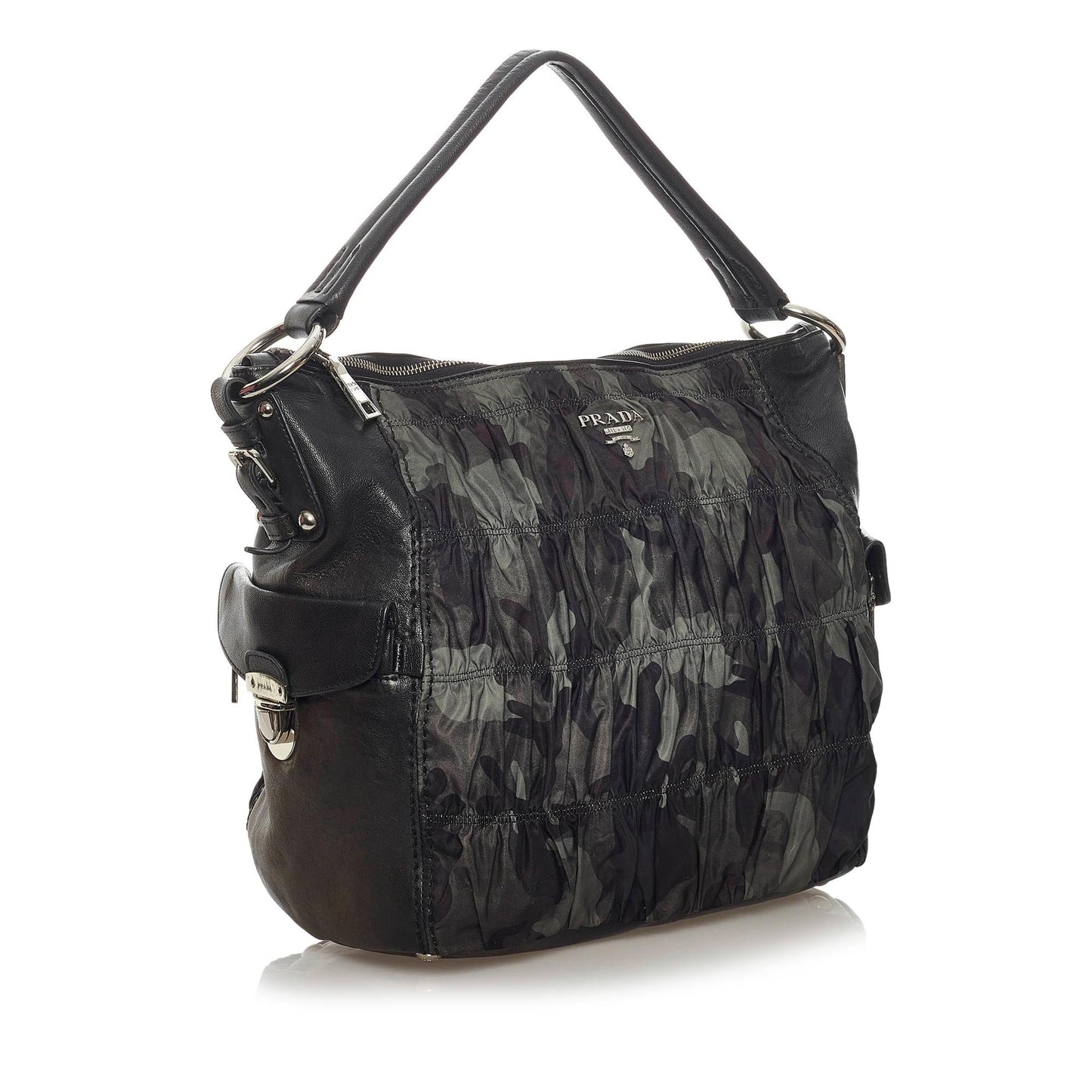 Prada Camouflage Tessuto Gaufre Tote Bag - Rovelle Bags