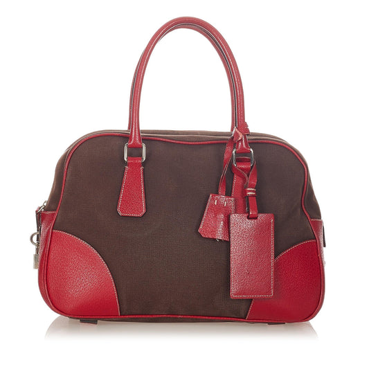 Prada Canapa Bauletto Handbag Style 3 - Rovelle Bags