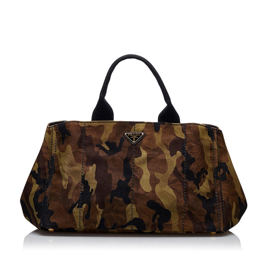Prada Canapa Camouflage Tote Bag - Rovelle Bags