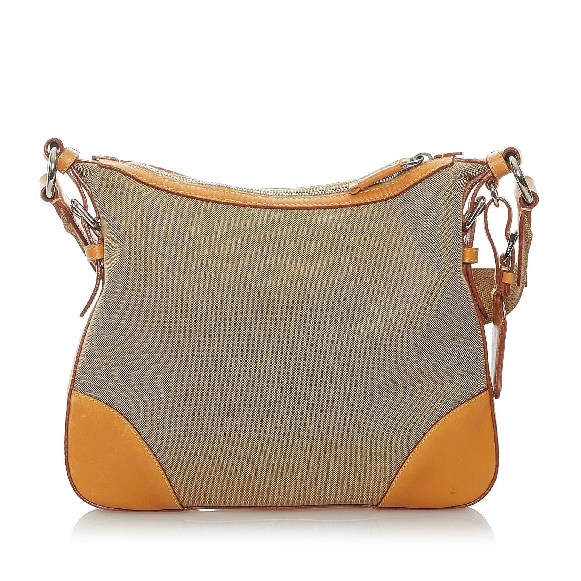 Prada Canapa Canvas Crossbody Bag - Rovelle Bags