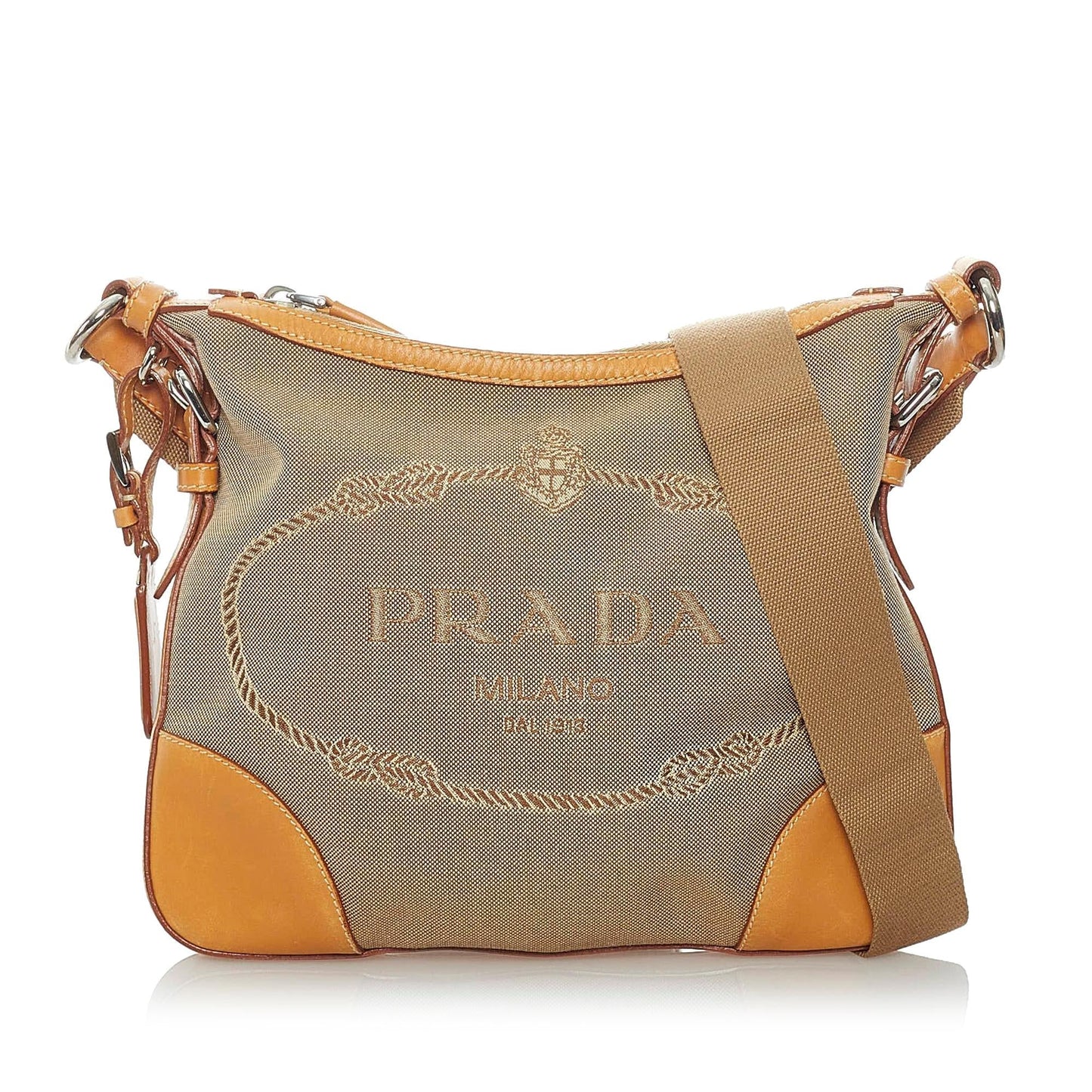 Prada Canapa Canvas Crossbody Bag - Rovelle Bags