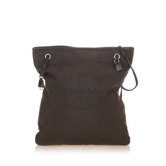 Prada Canapa Canvas Tote Handbag Style 3 - Rovelle Bags
