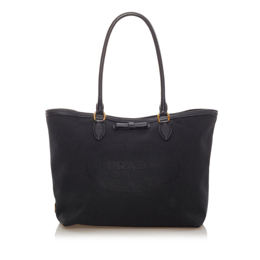 Prada Canapa Canvas Tote Handbag Style 4 - Rovelle Bags