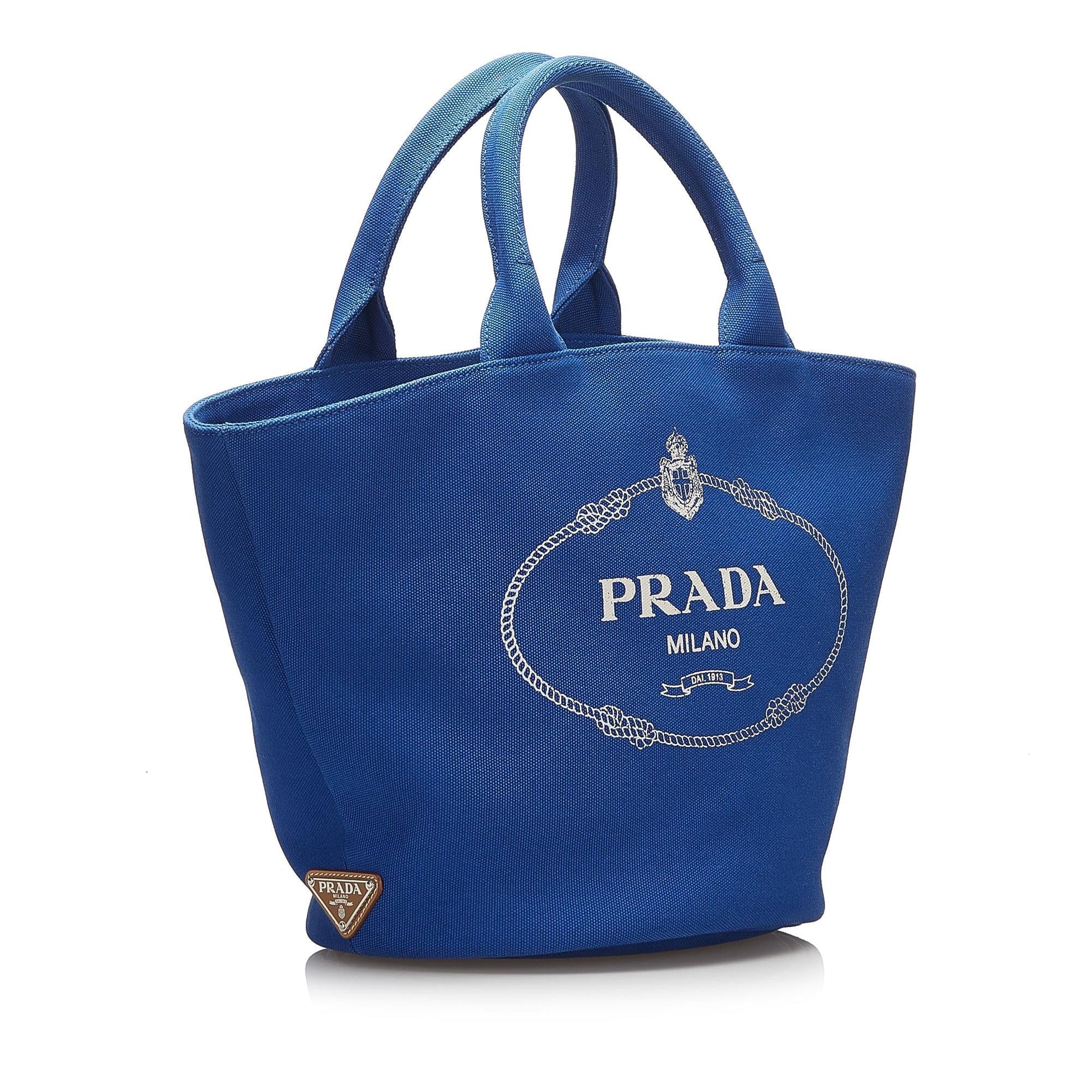 Prada Canapa Convertible Shopping Tote with pouch - Rovelle Bags