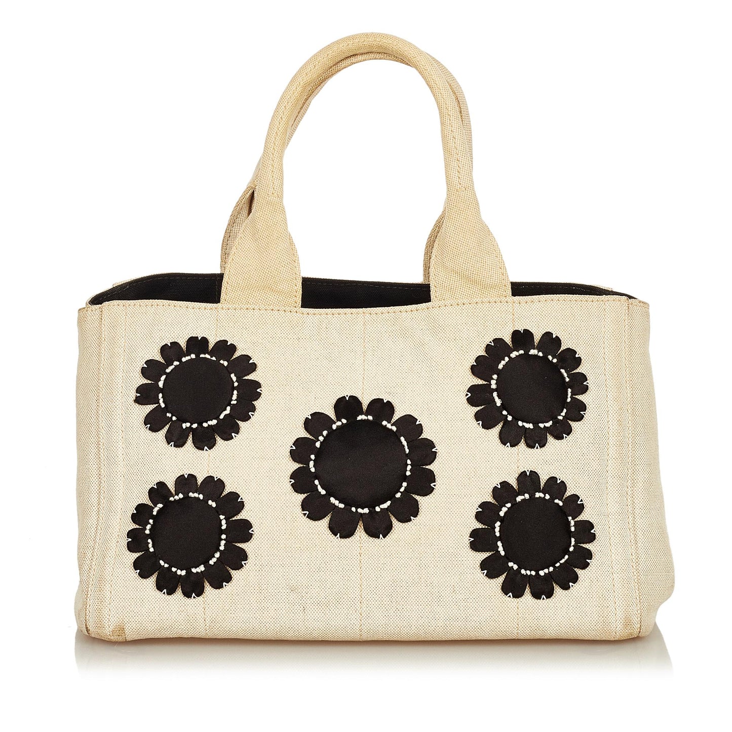 Prada Canapa Floral Handbag Style 2 - Rovelle Bags