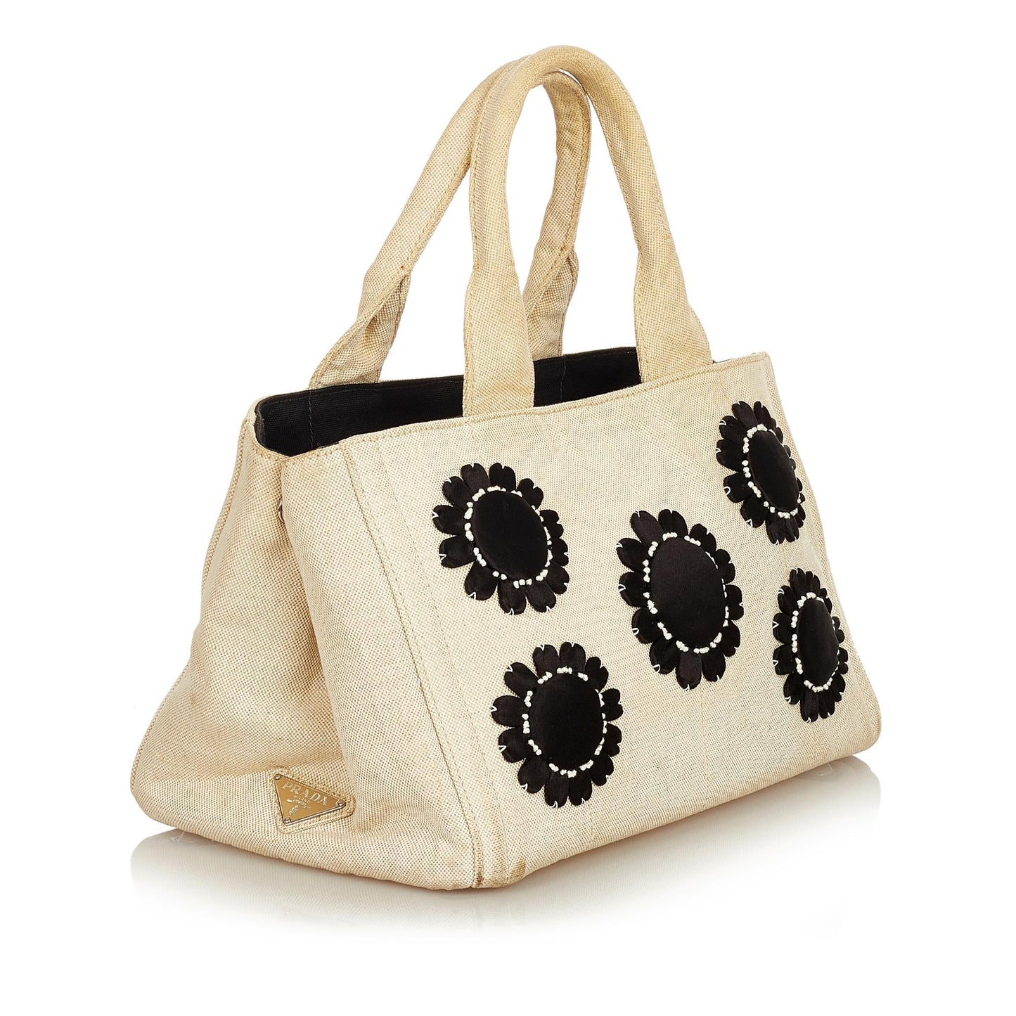 Prada Canapa Floral Handbag Style 2 - Rovelle Bags