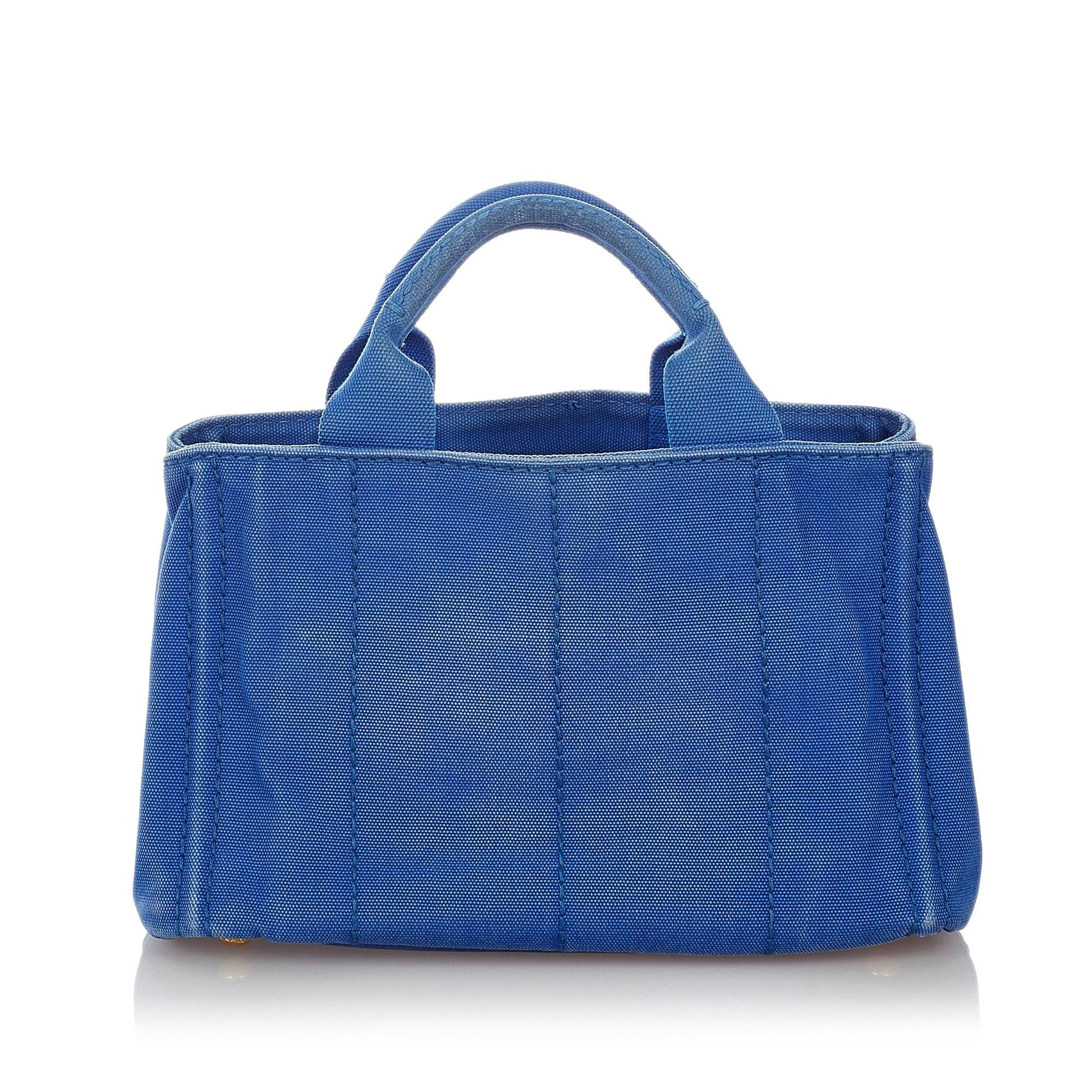 Prada Canapa Logo Canvas Handbag Style 9 - Rovelle Bags